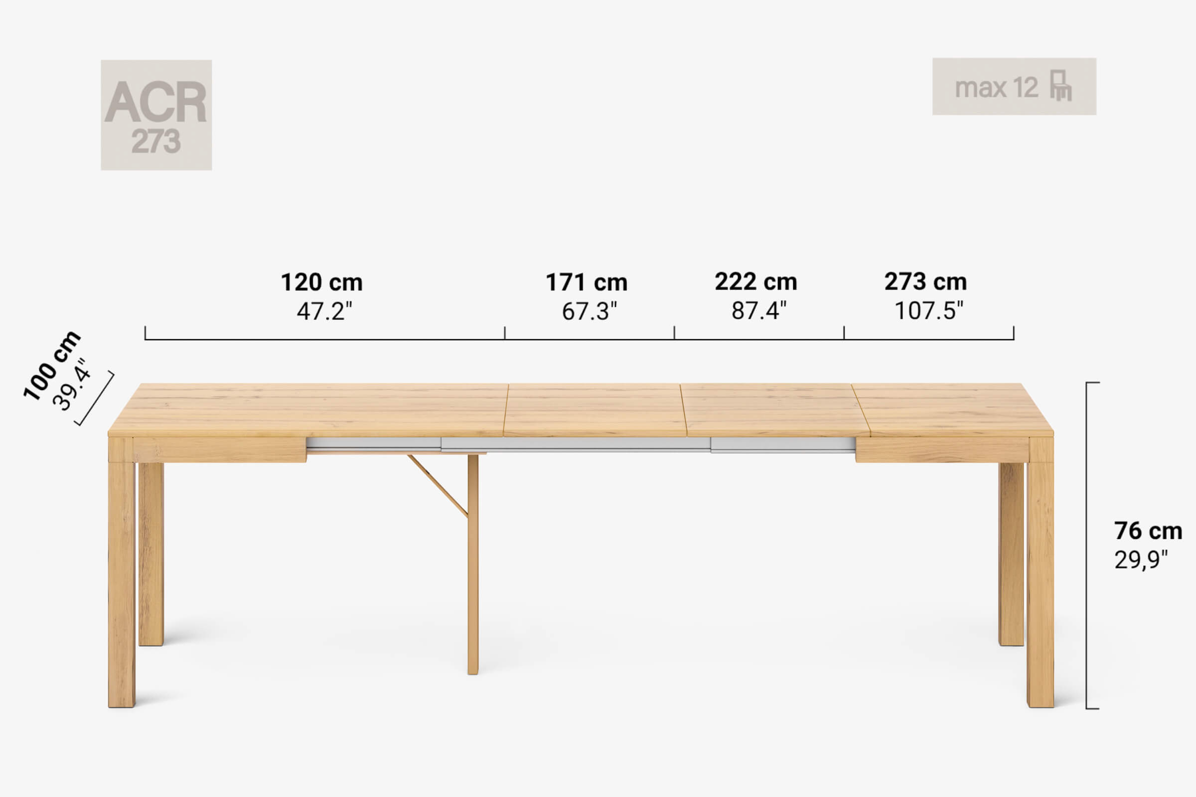 DONATELLO Extending dining table