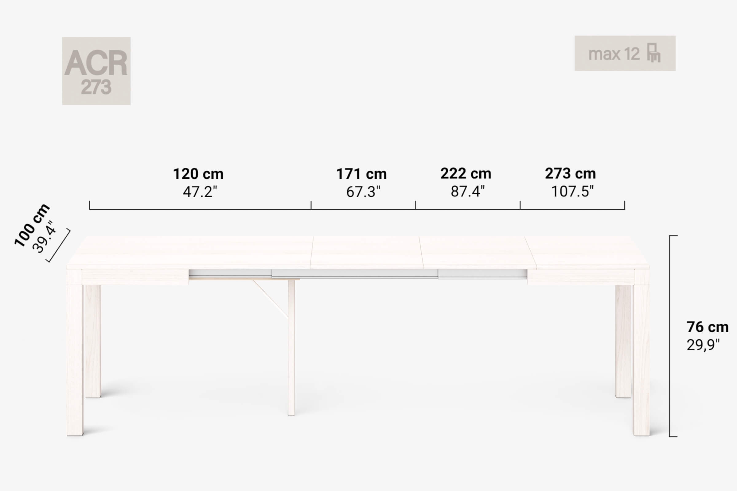 DONATELLO Extending dining table