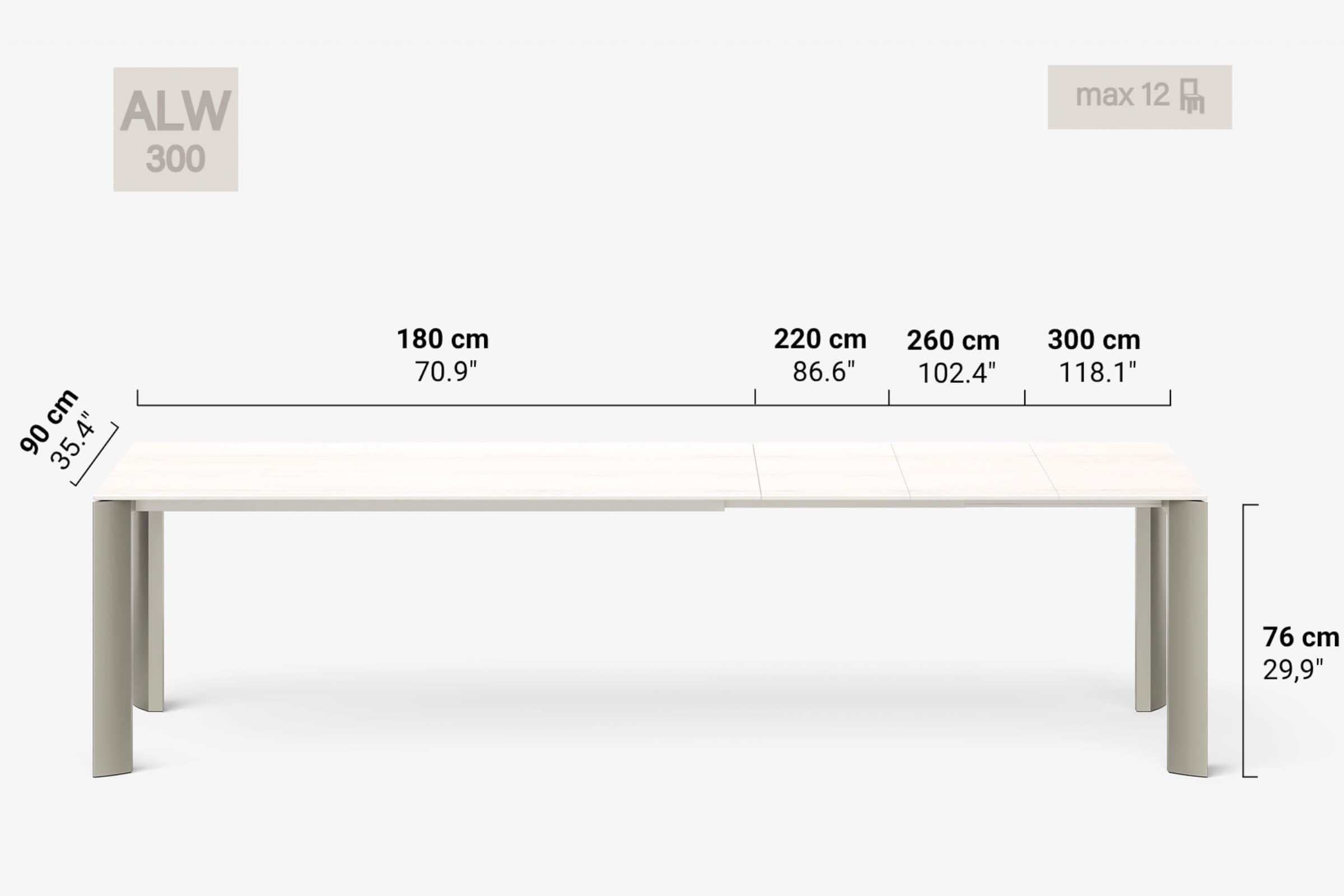 Tavolo allungabile WOOD BERNINI