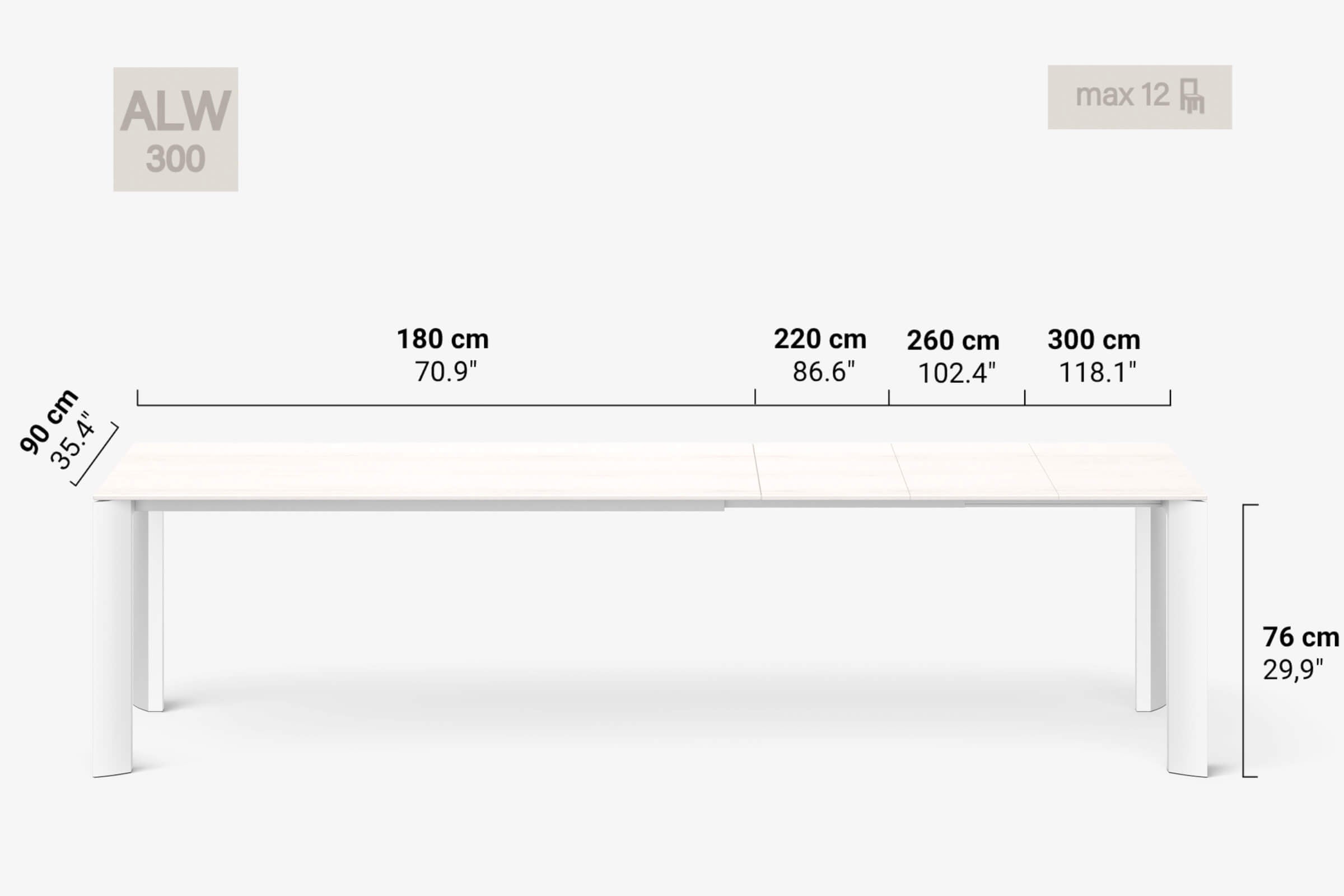 Tavolo allungabile WOOD BERNINI