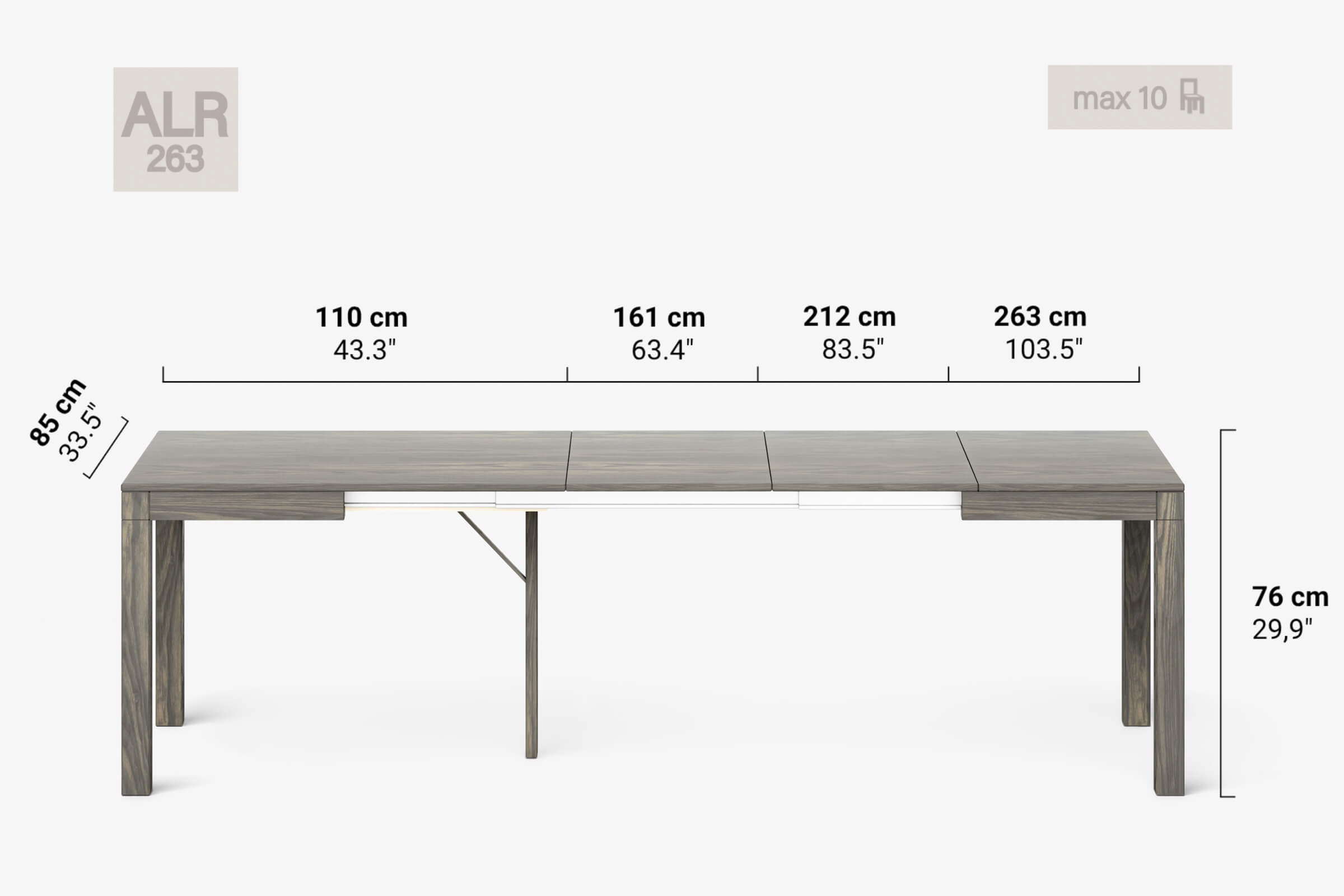 DONATELLO Extending dining table