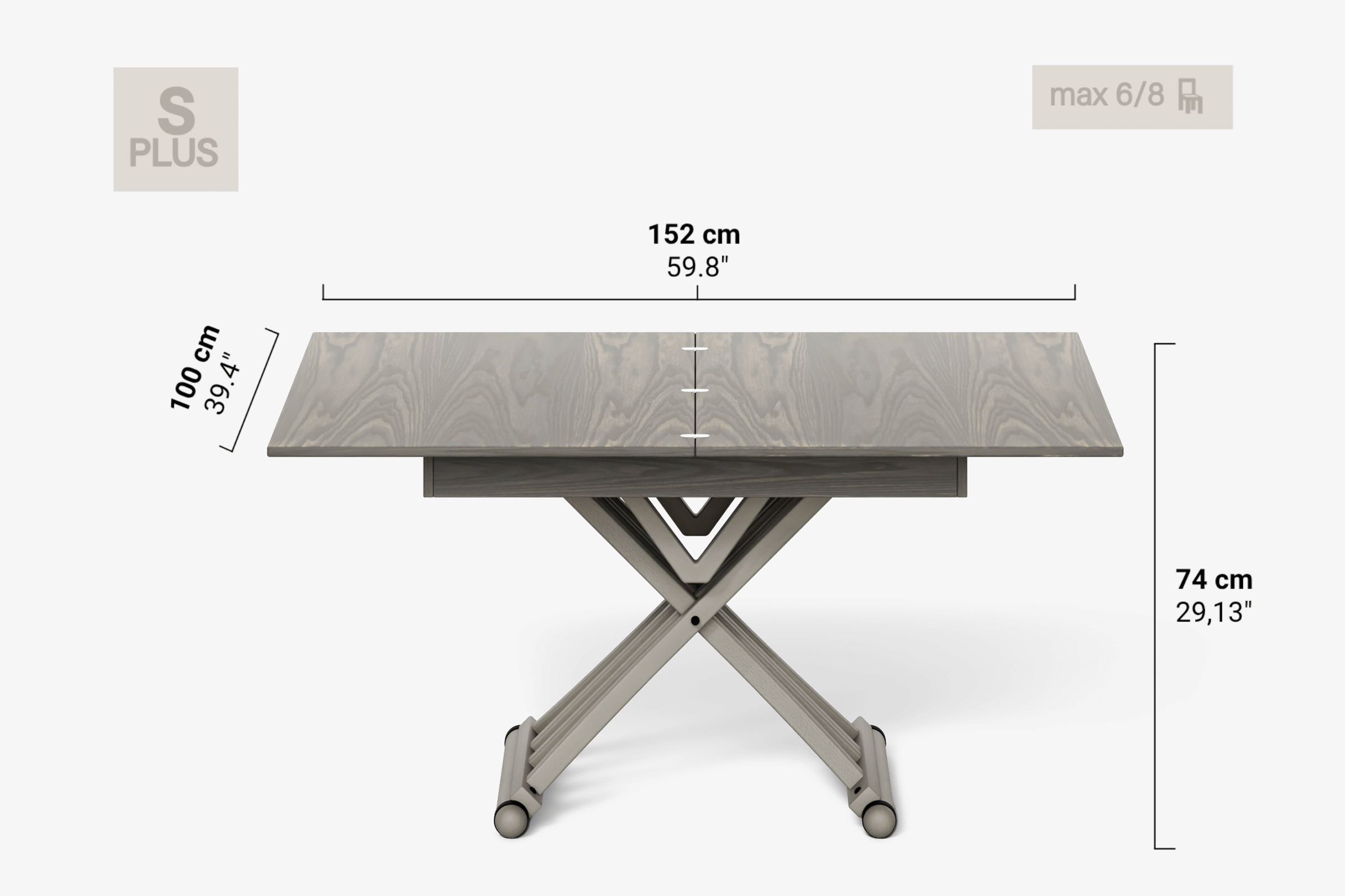 Table basse pivotante RAFFAELLO