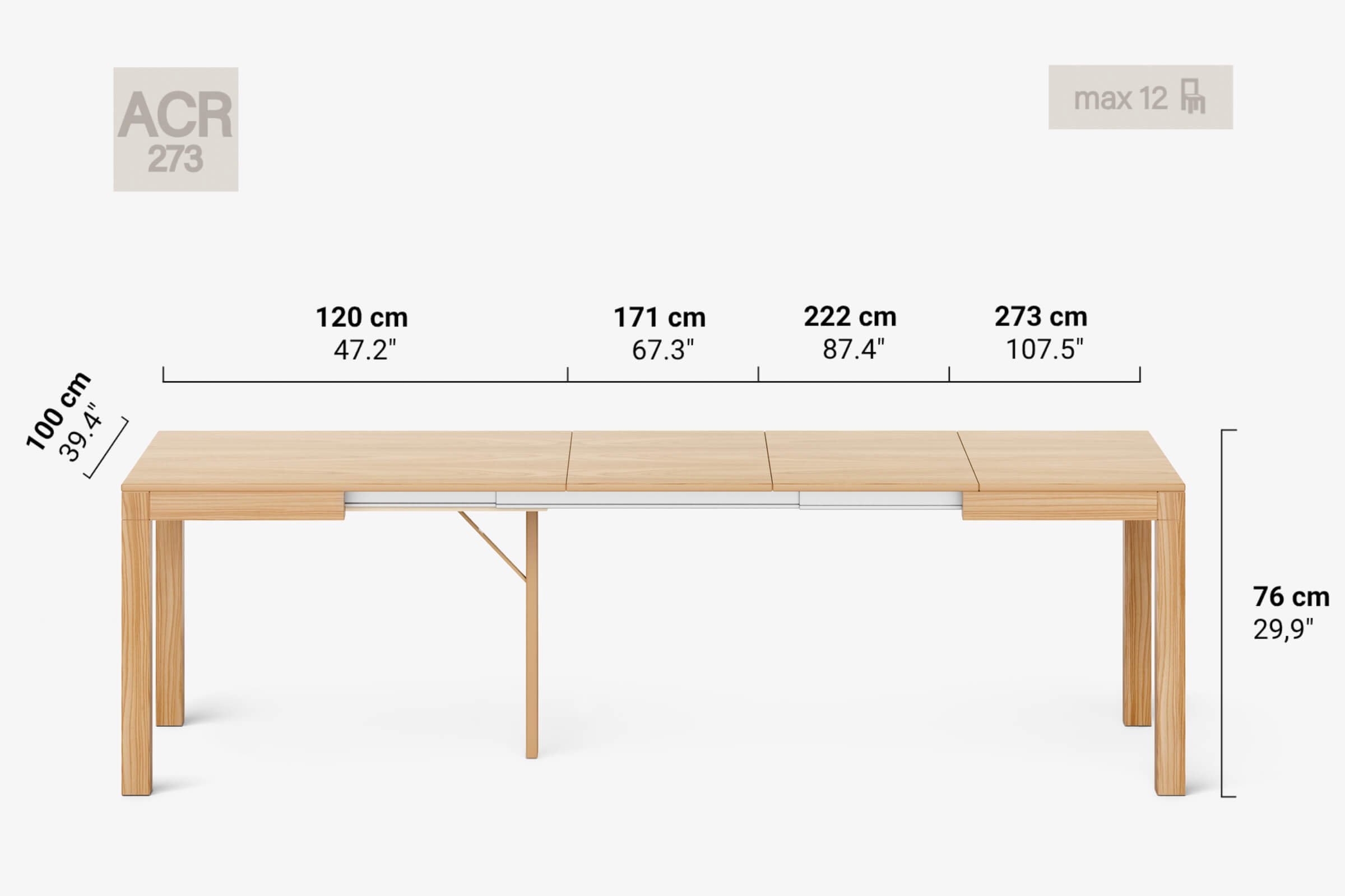 DONATELLO Extending dining table