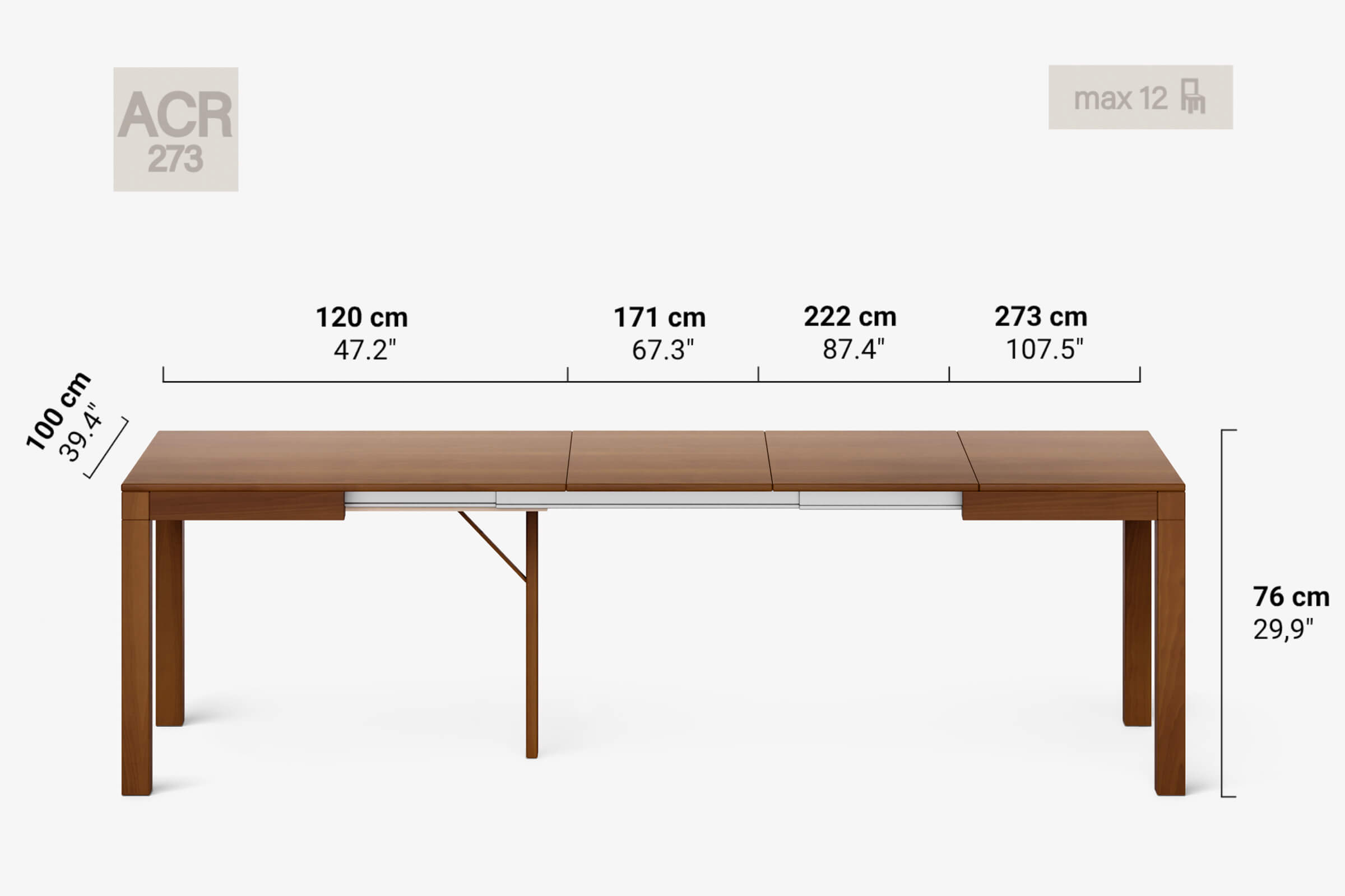 DONATELLO Extending dining table