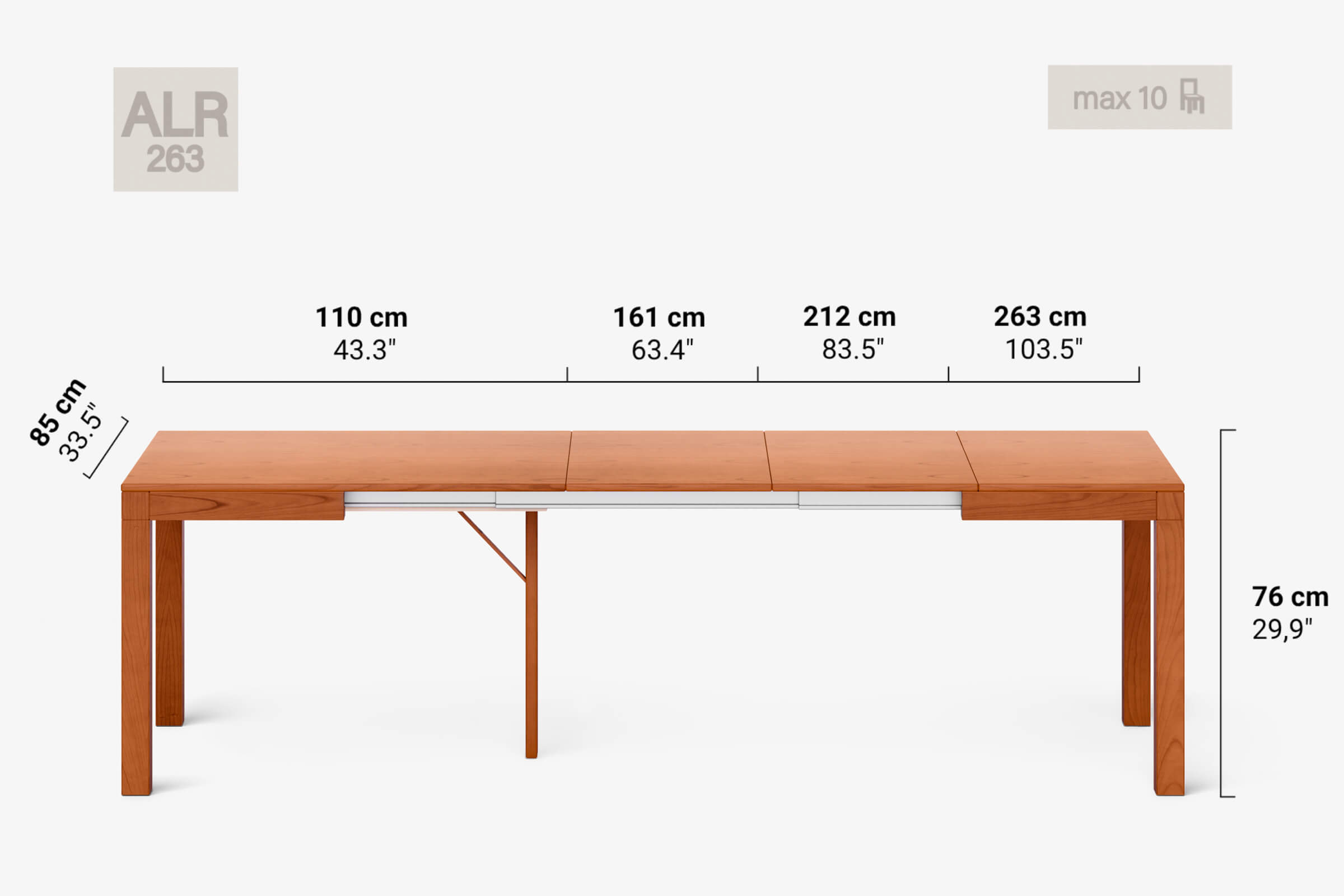 DONATELLO Extending dining table