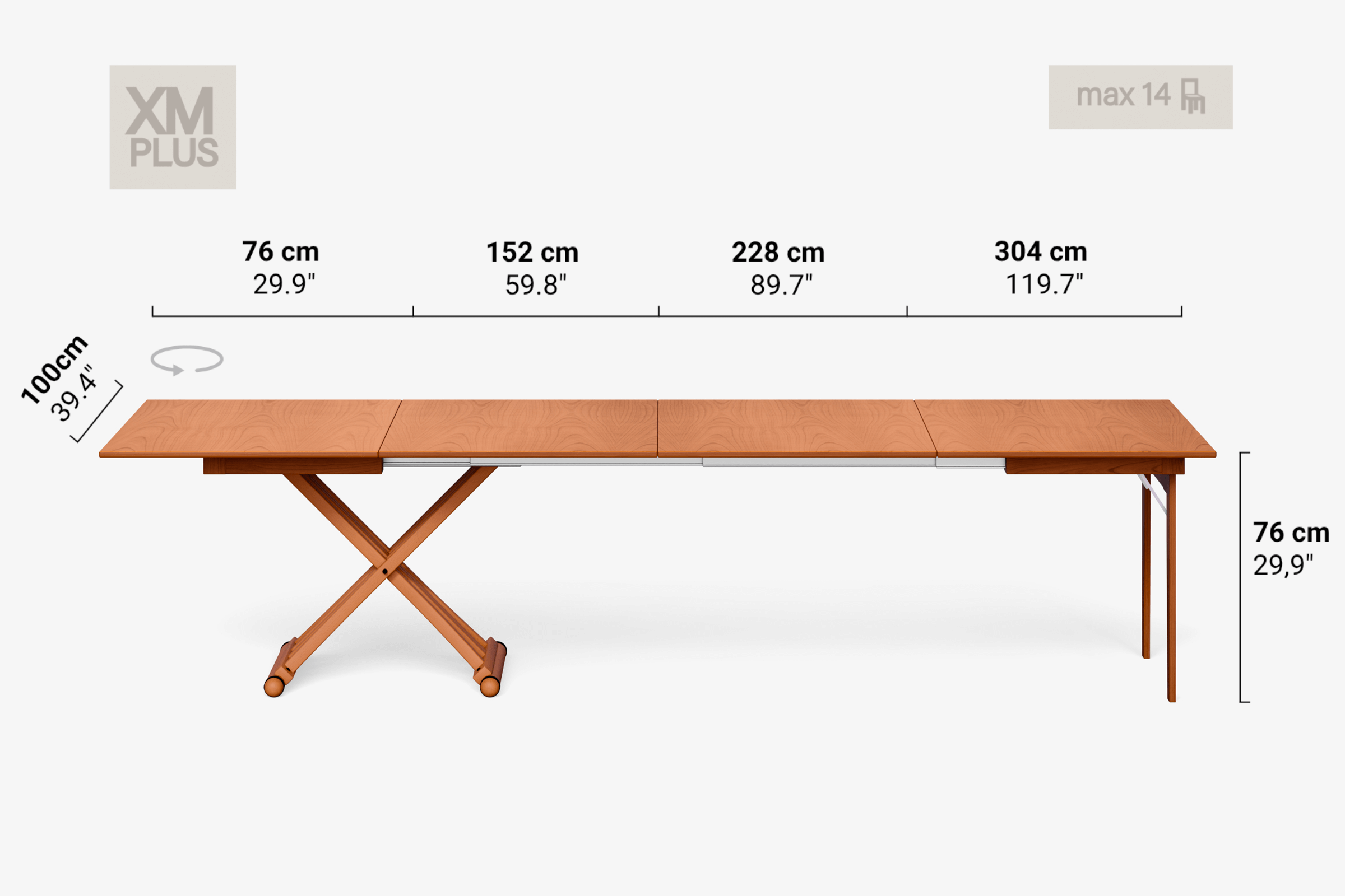 CARAVAGGIO Extendable Coffee Table