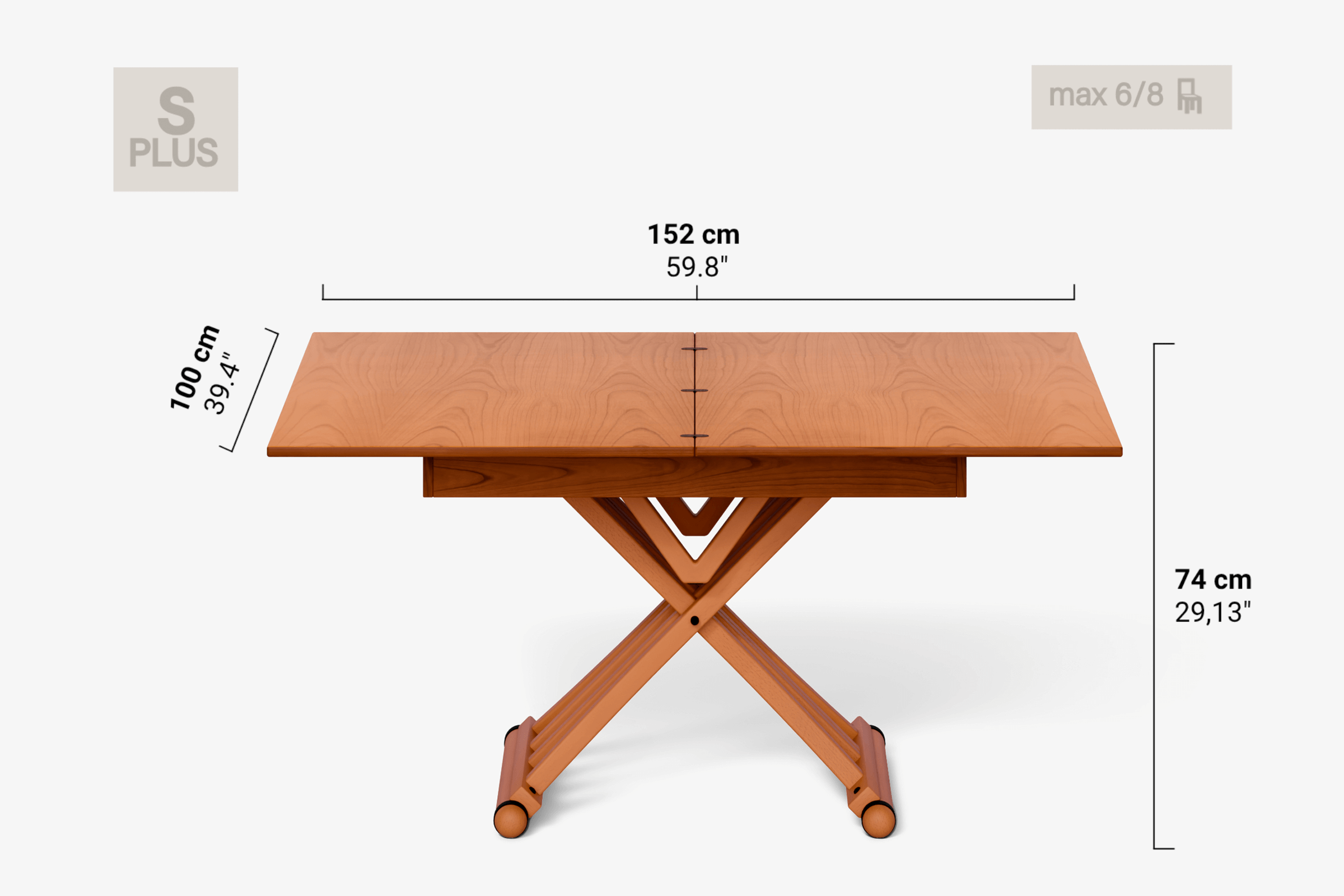 Table basse pivotante RAFFAELLO