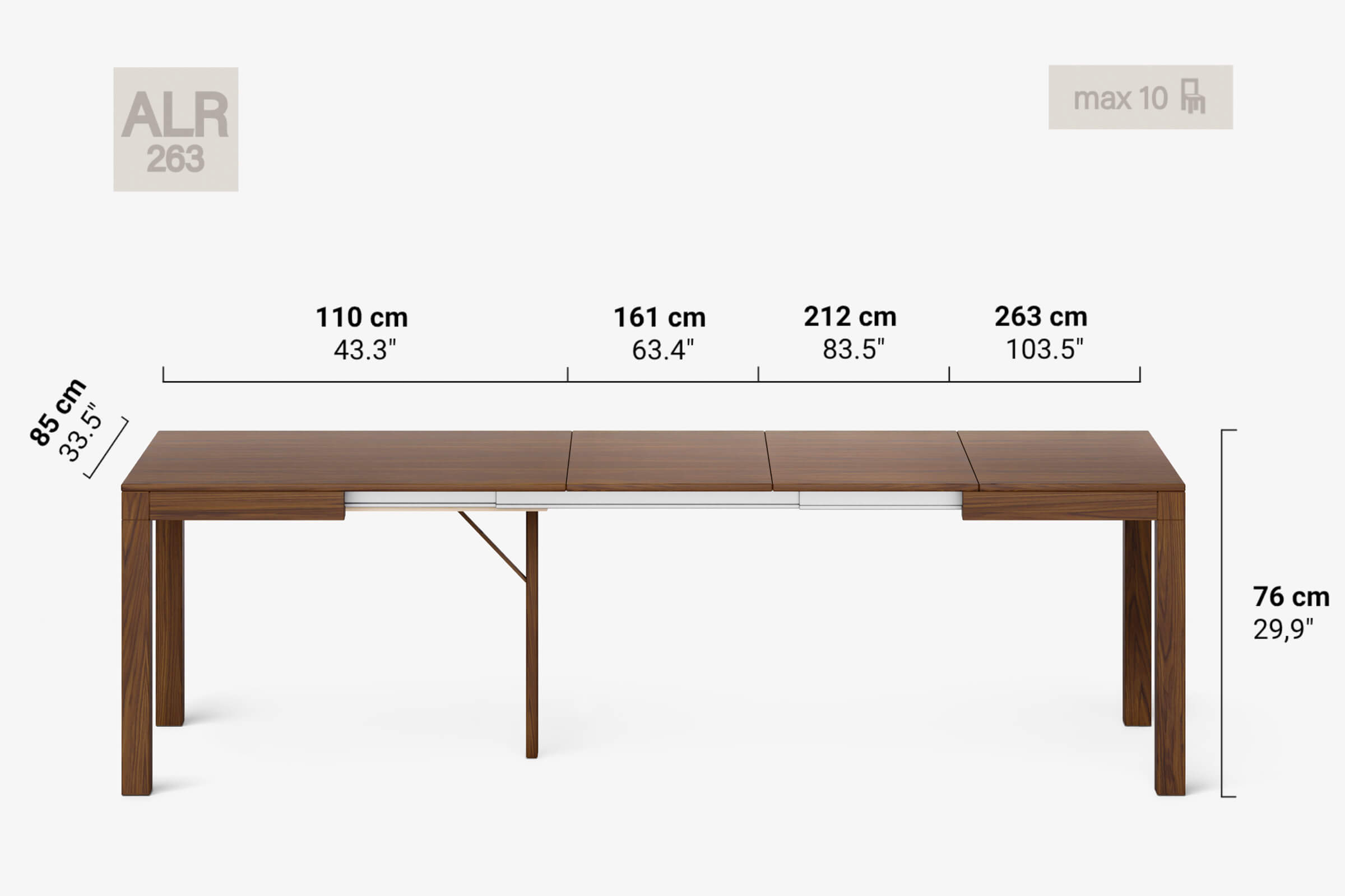 DONATELLO Extending dining table