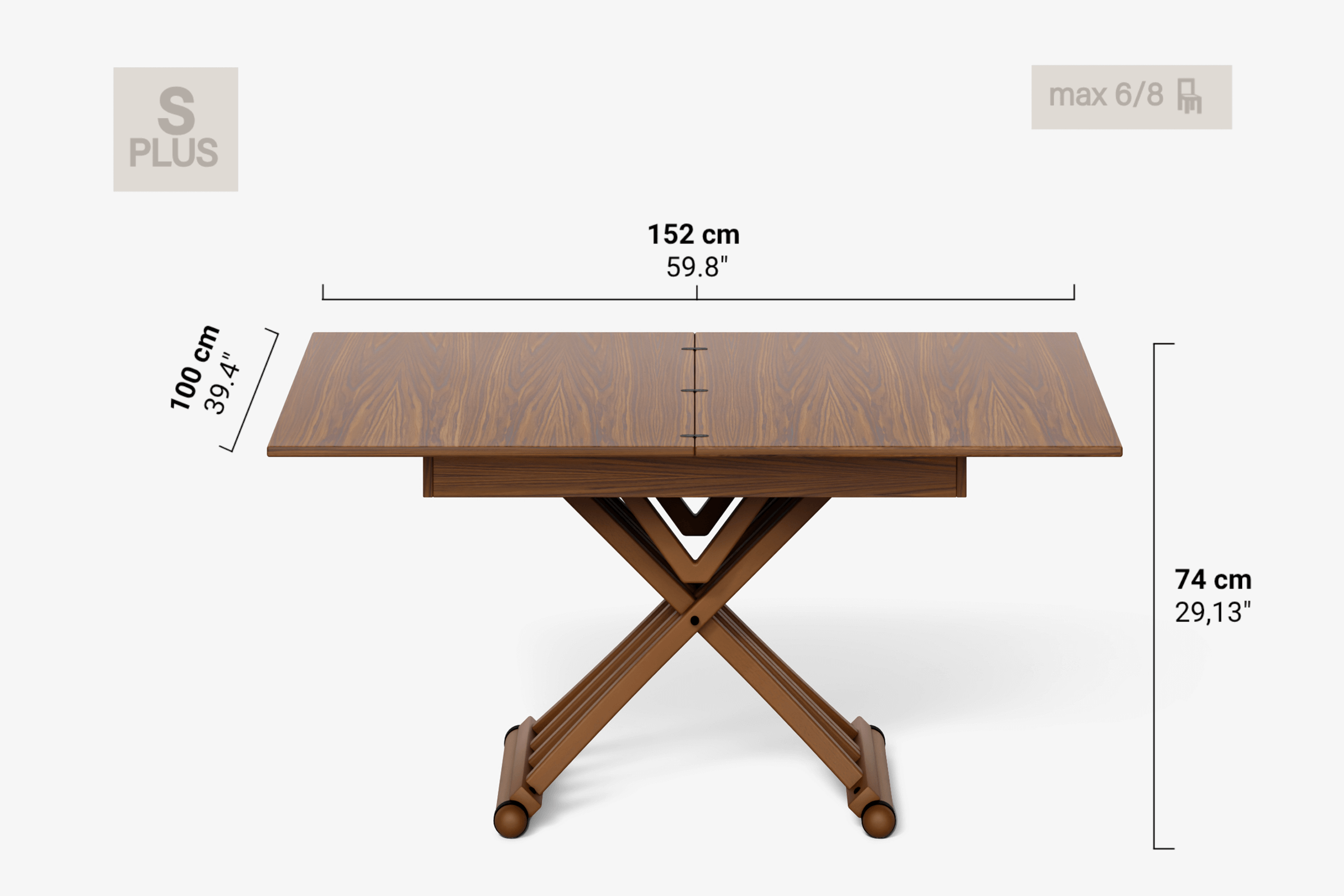 Table basse pivotante RAFFAELLO