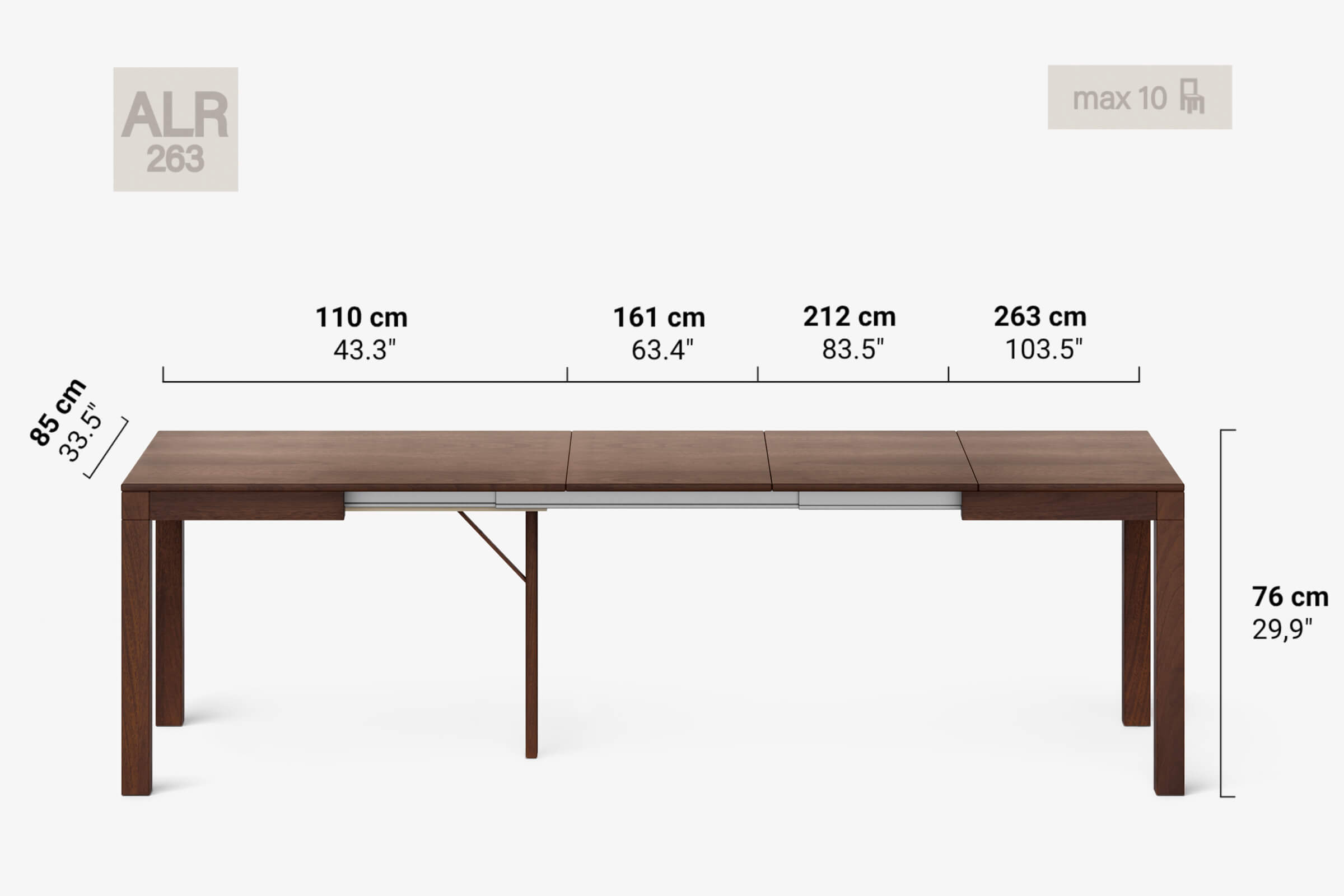 DONATELLO Extending dining table