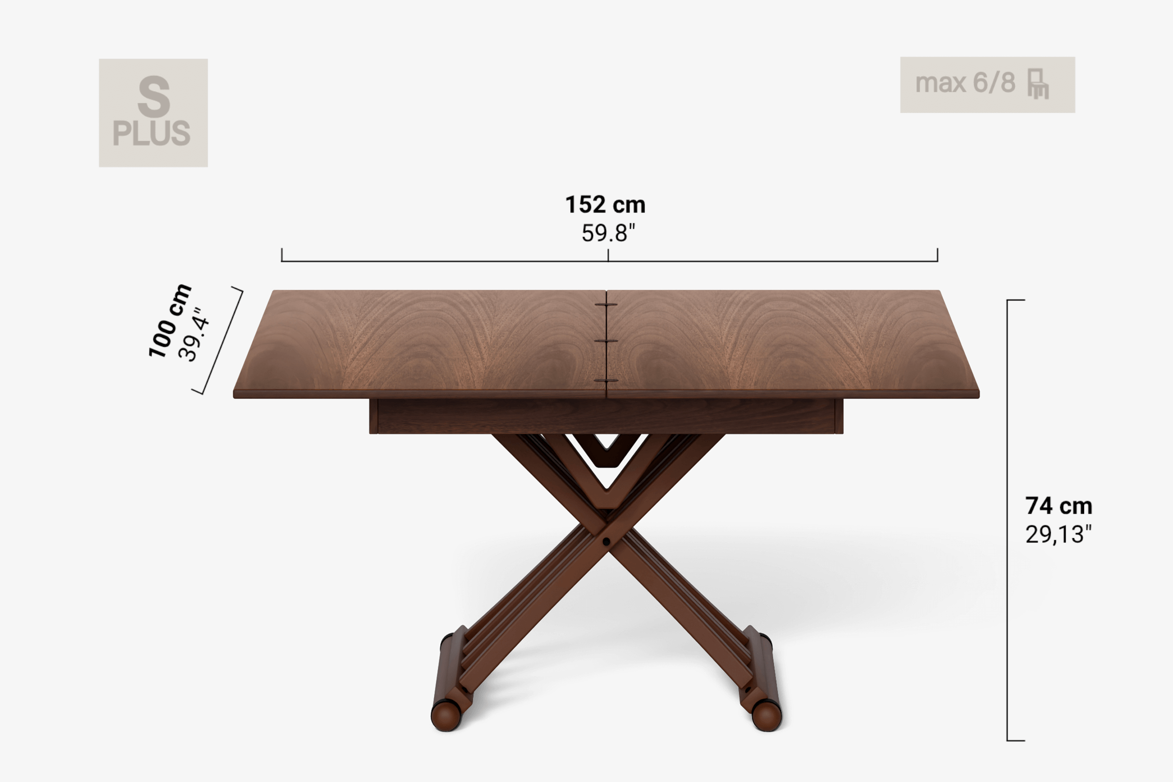 Table basse pivotante RAFFAELLO