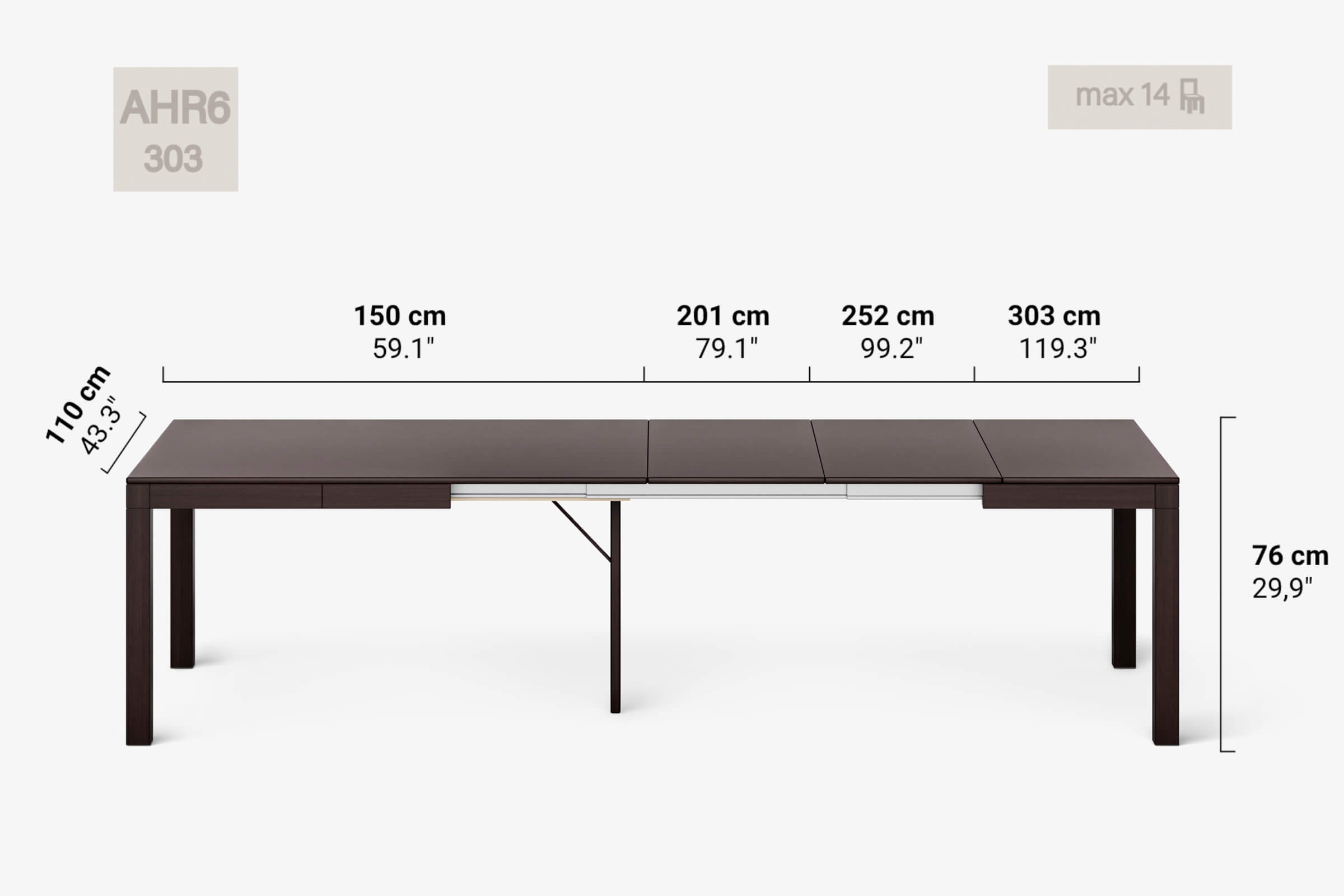 DONATELLO Extending dining table