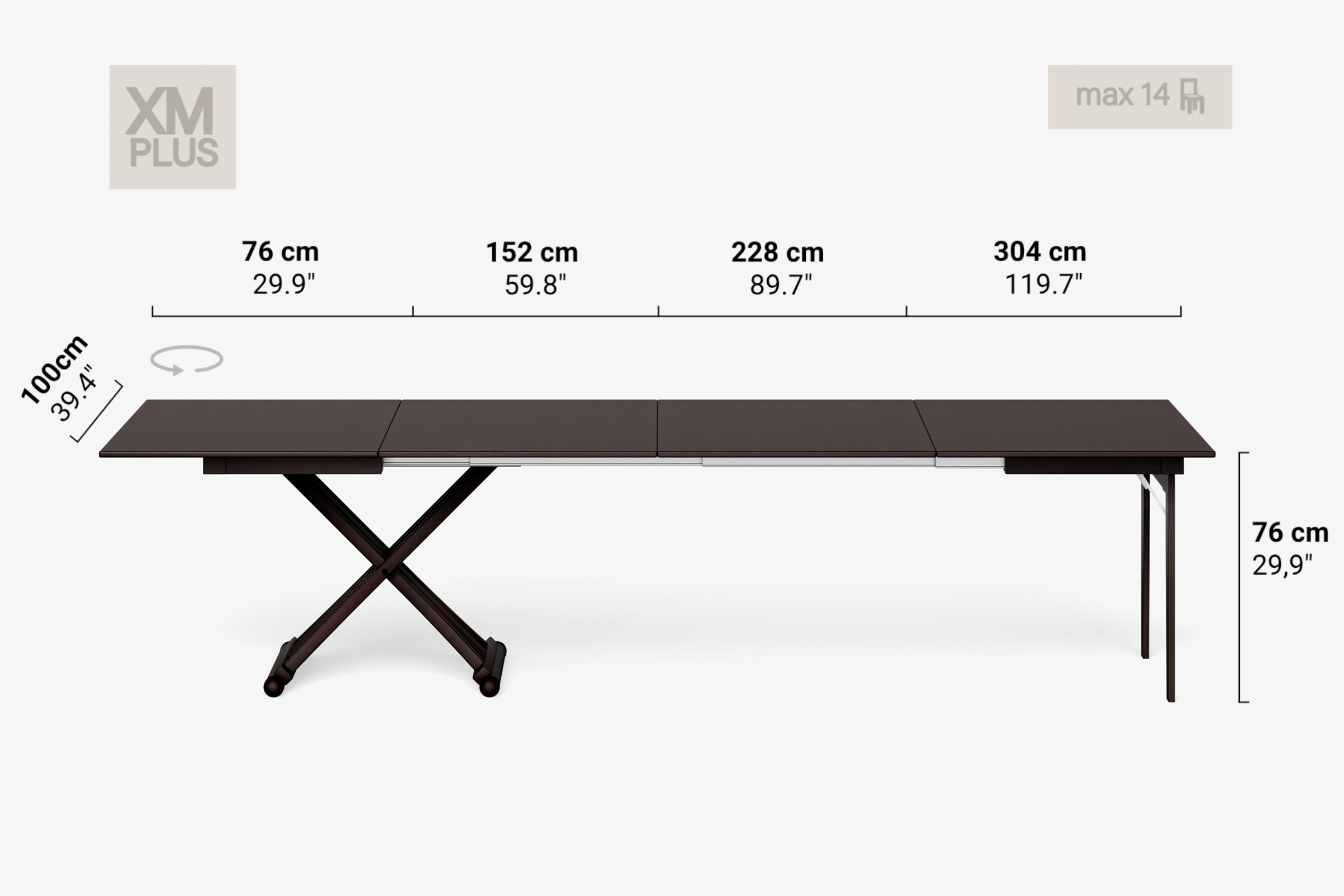 CARAVAGGIO Extendable Coffee Table