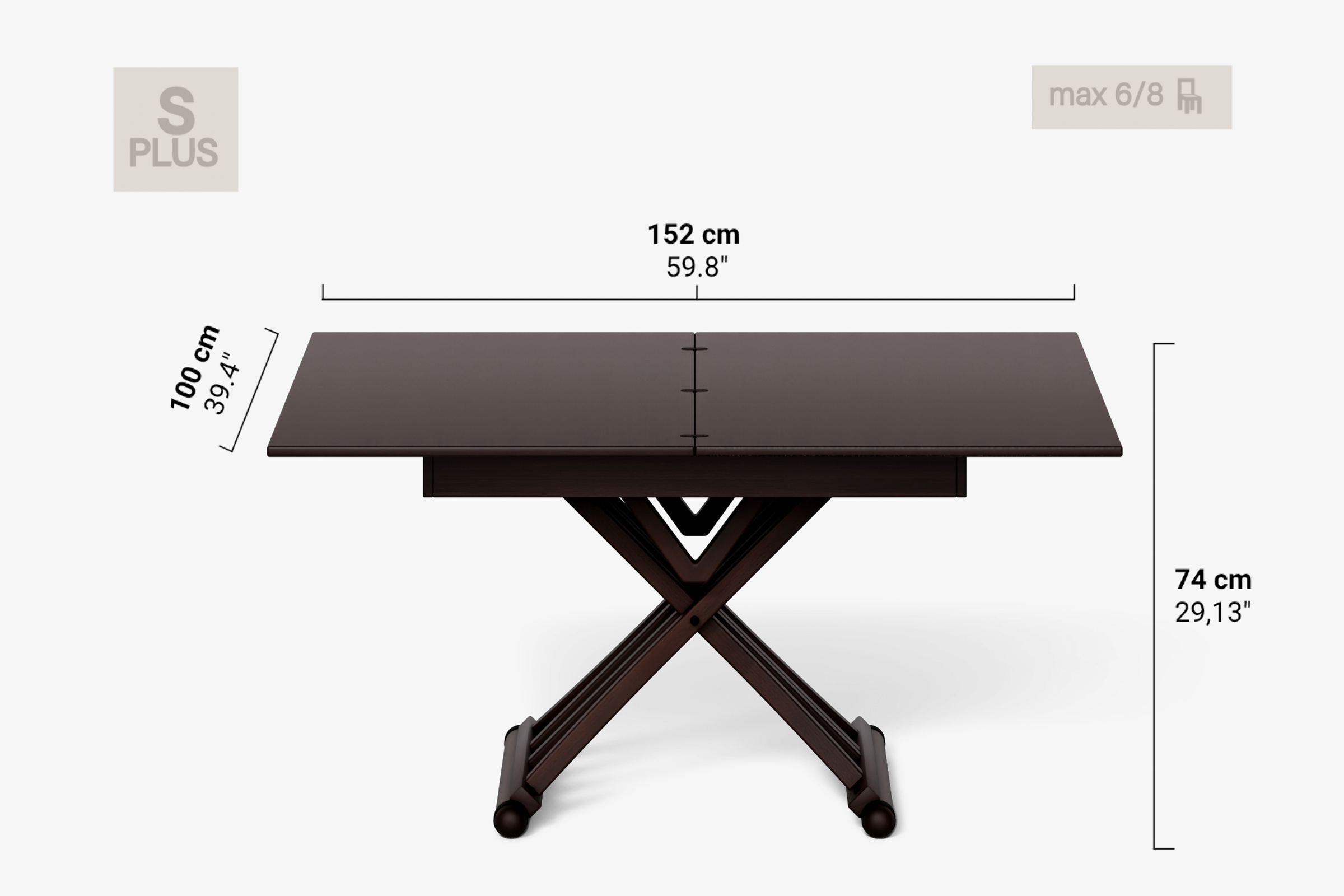 Table basse pivotante RAFFAELLO