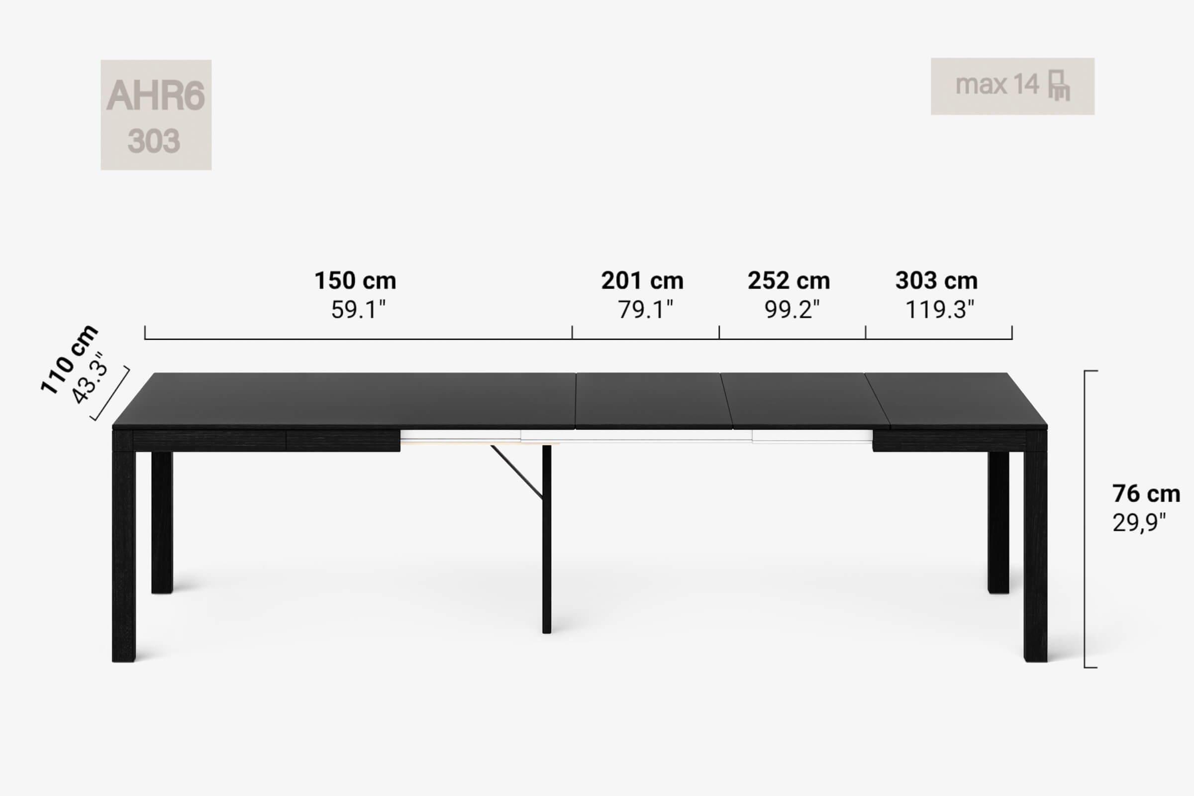 DONATELLO Extending dining table