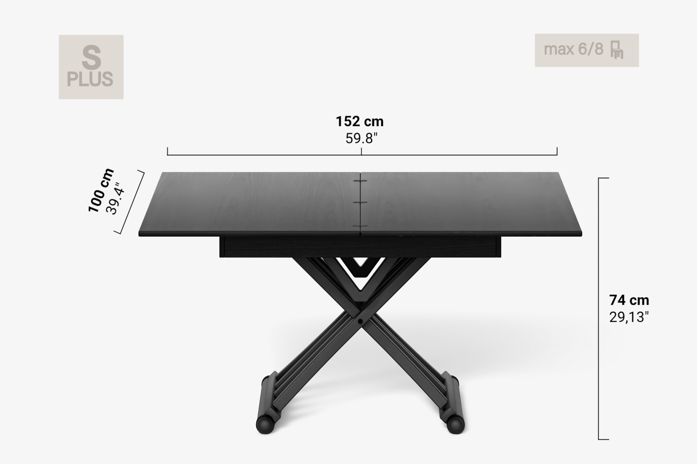 Table basse pivotante RAFFAELLO