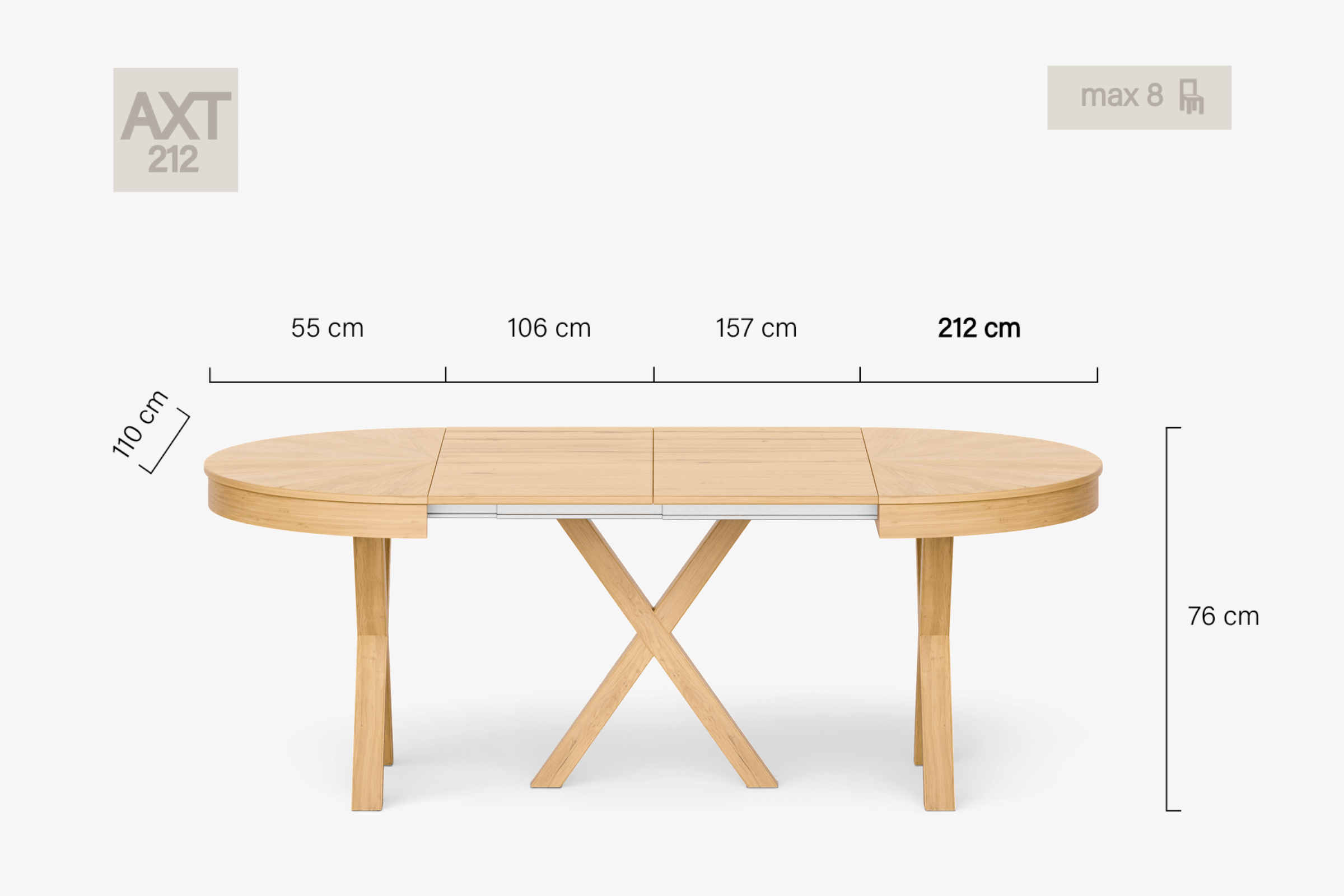 MICHELANGELO Round dining table
