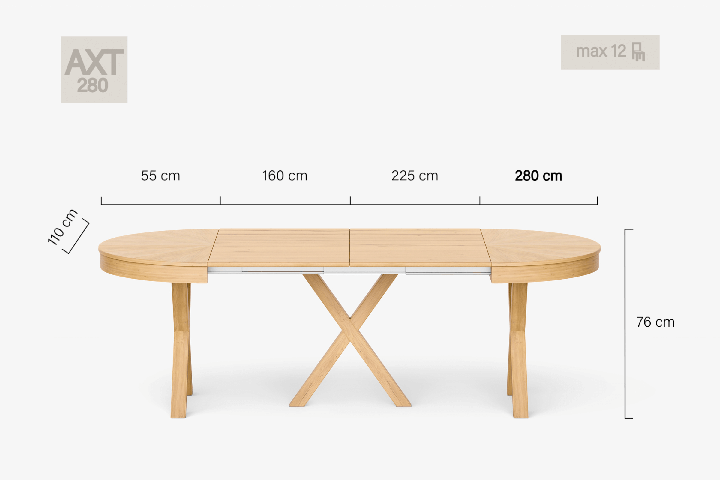 MICHELANGELO Round dining table
