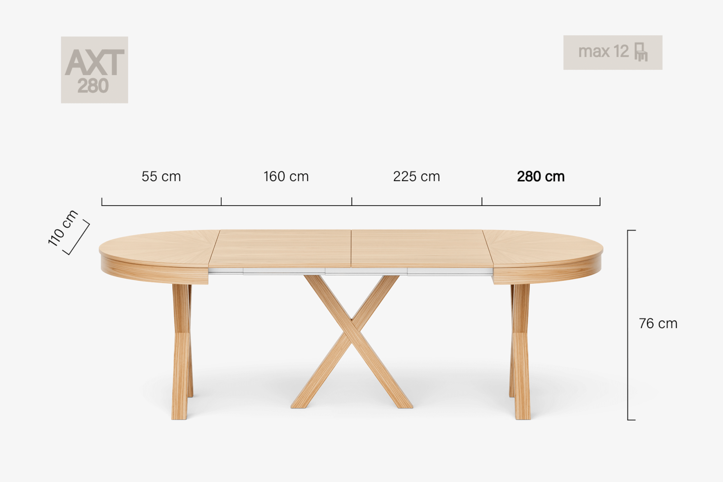 MICHELANGELO Round dining table
