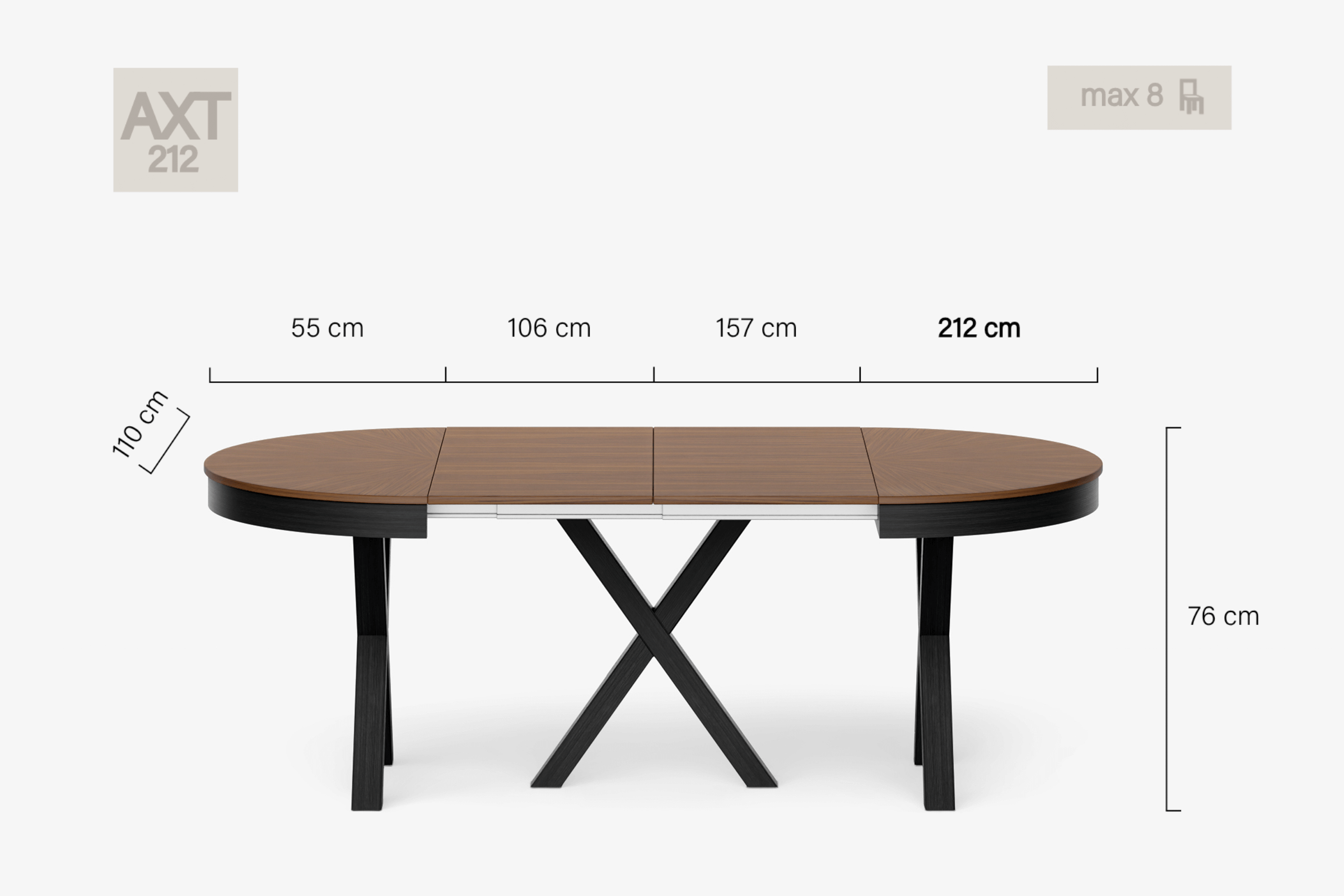 MICHELANGELO Round dining table