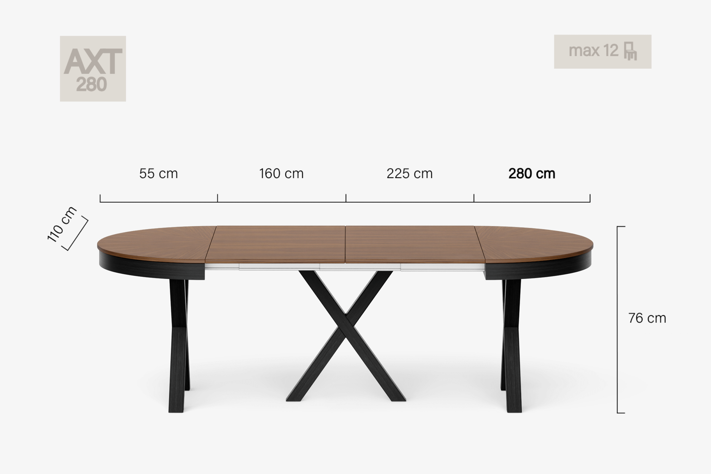 MICHELANGELO Round dining table