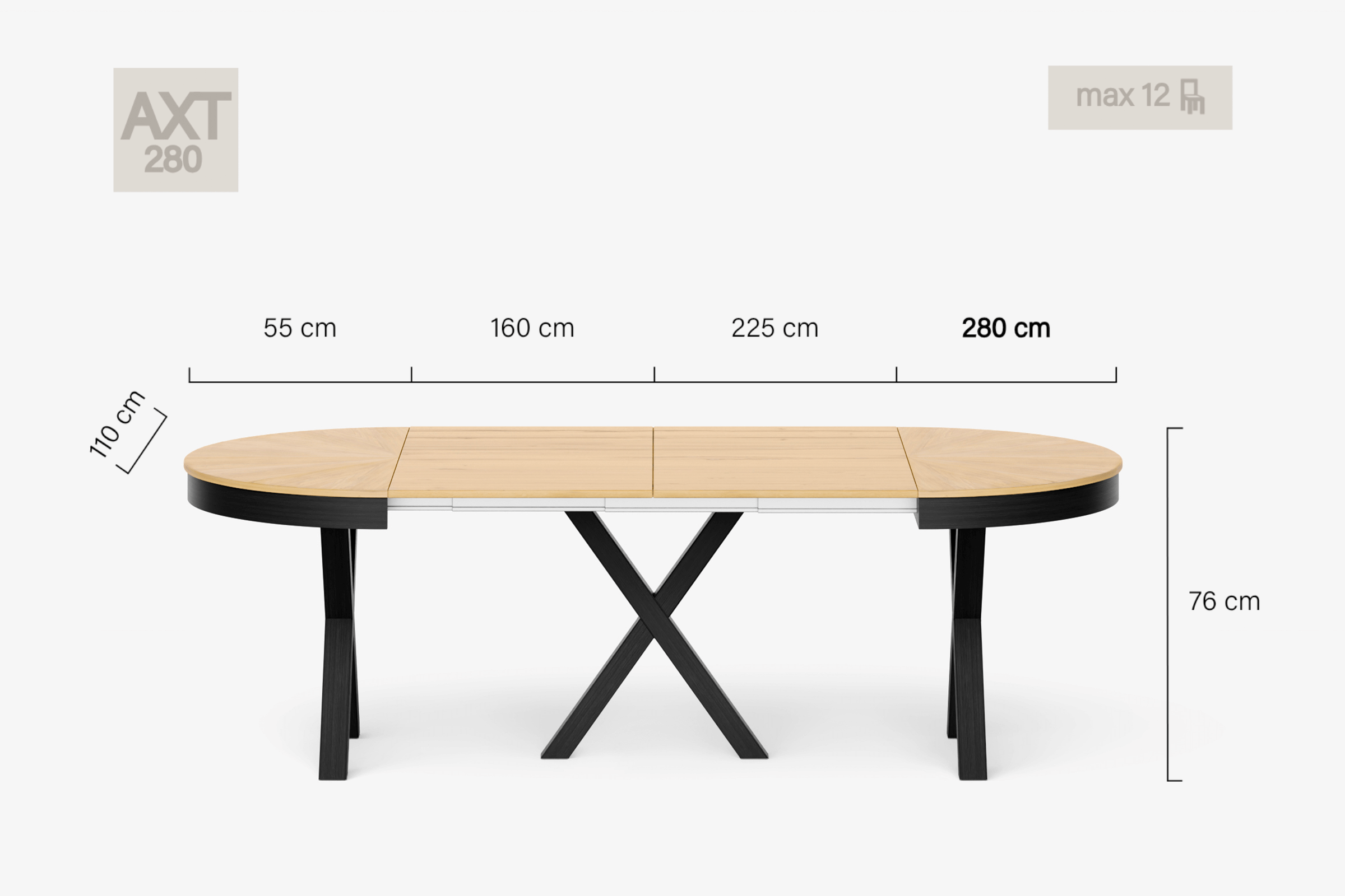 MICHELANGELO Round dining table