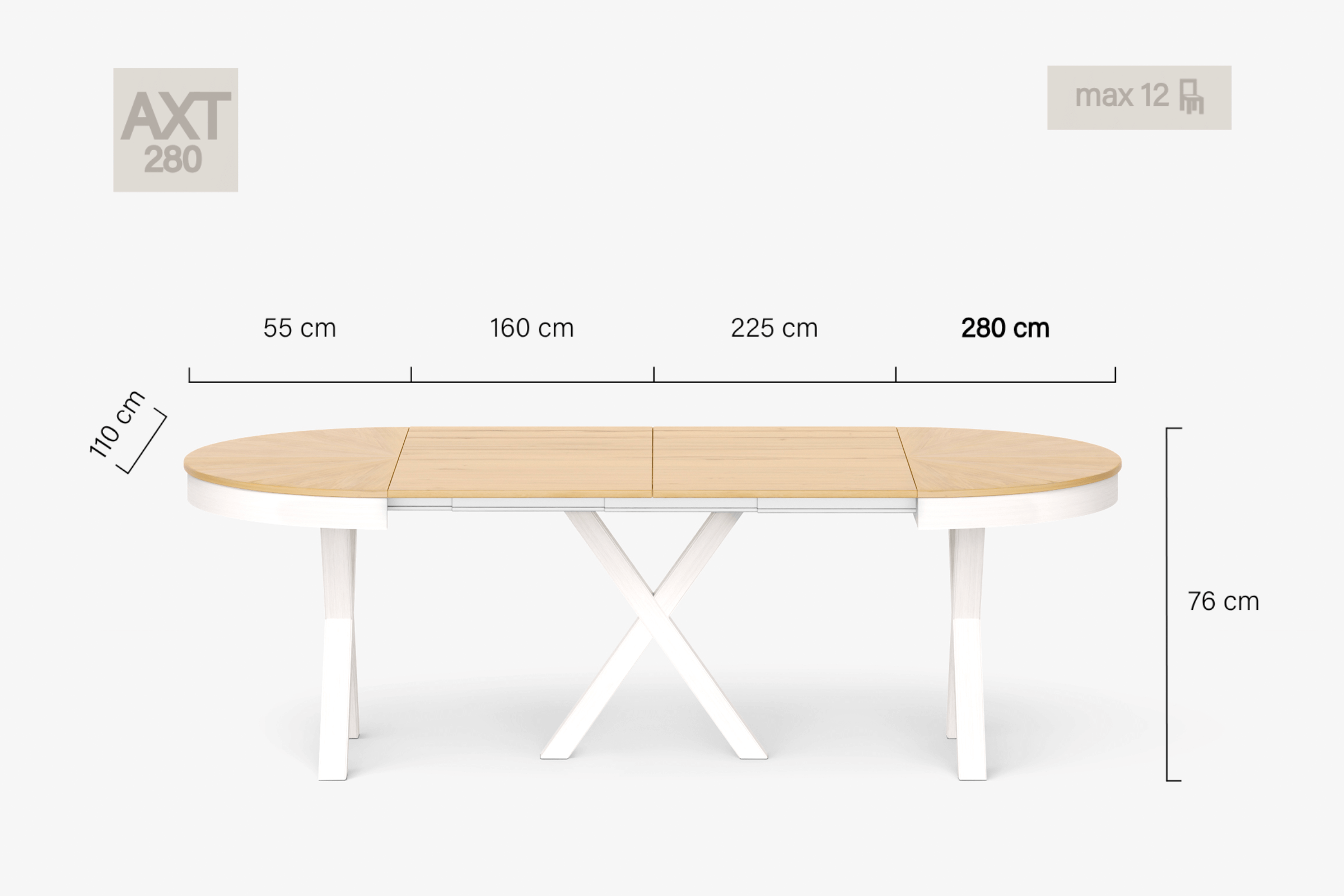 MICHELANGELO Round dining table