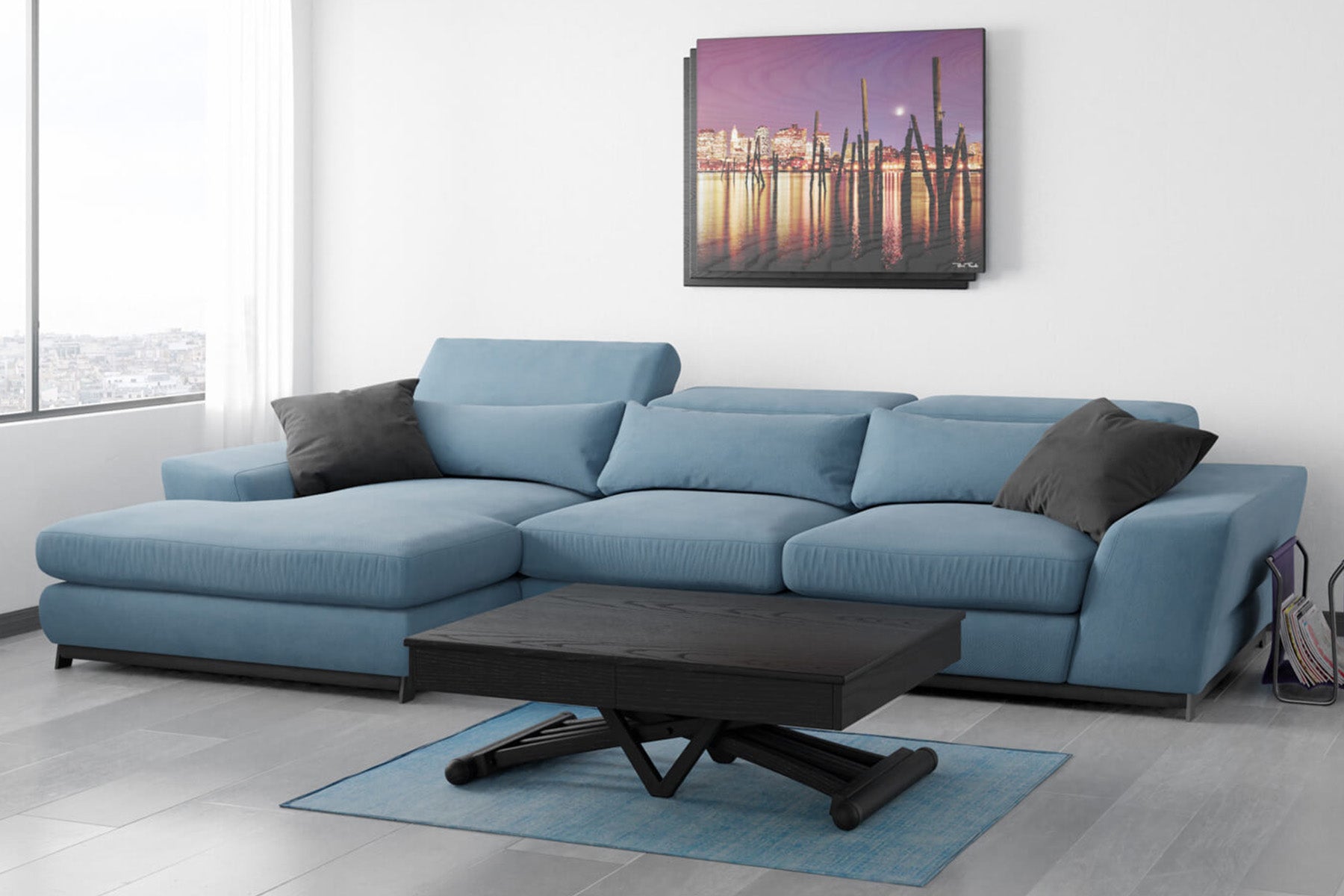 Tavolino trasformabile con prolunghe LEONARDO