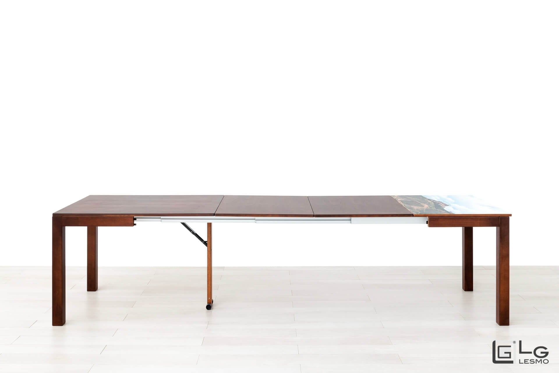 EXTENDABLE TABLE<br>Finish: ARTE POVERA<br>up to 14 seats