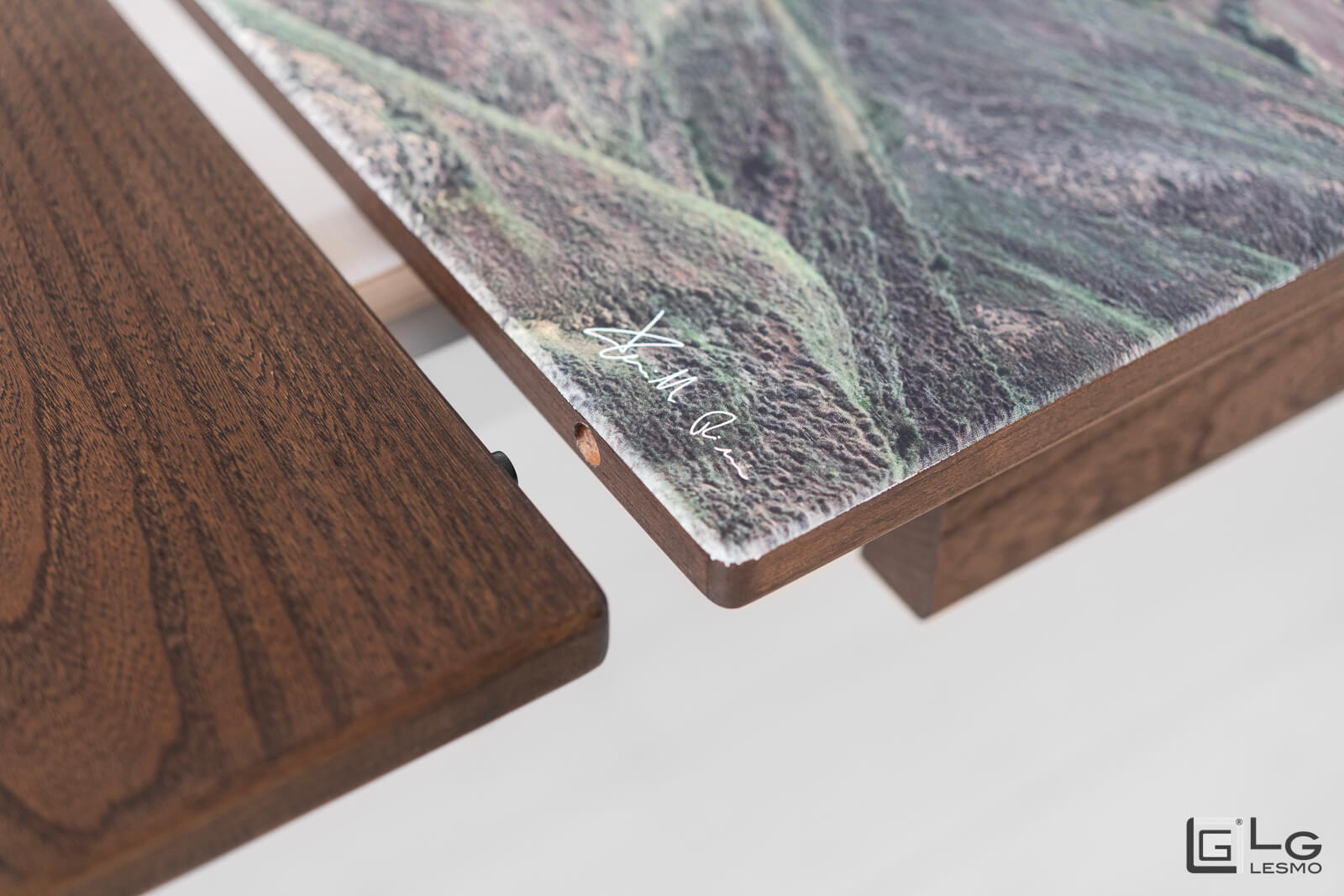 EXTENDABLE TABLE<br>Finish: Modern Coffee Elm<br>up to 14 seats