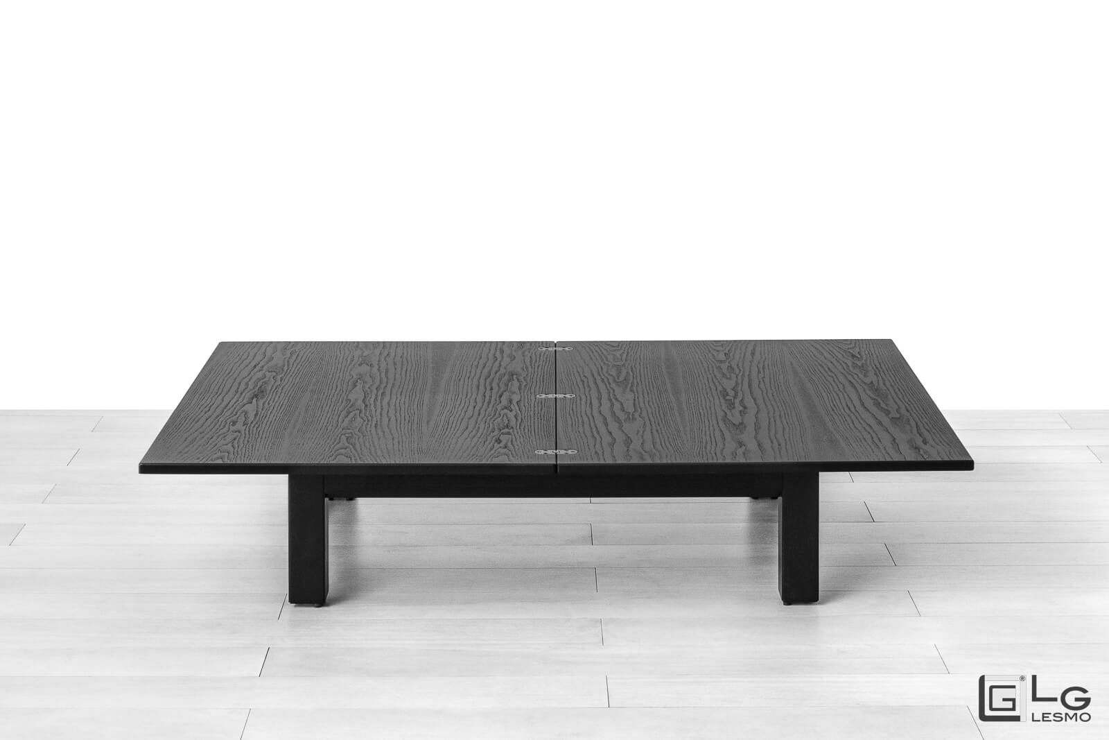 TRANSFORMABLE COFFEE TABLE<br>Finish: Black Ash<br>up to 6/8 seats