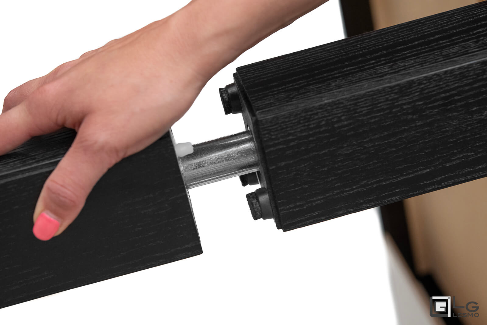 TRANSFORMABLE COFFEE TABLE<br>Finish: Black Ash<br>up to 6/8 seats