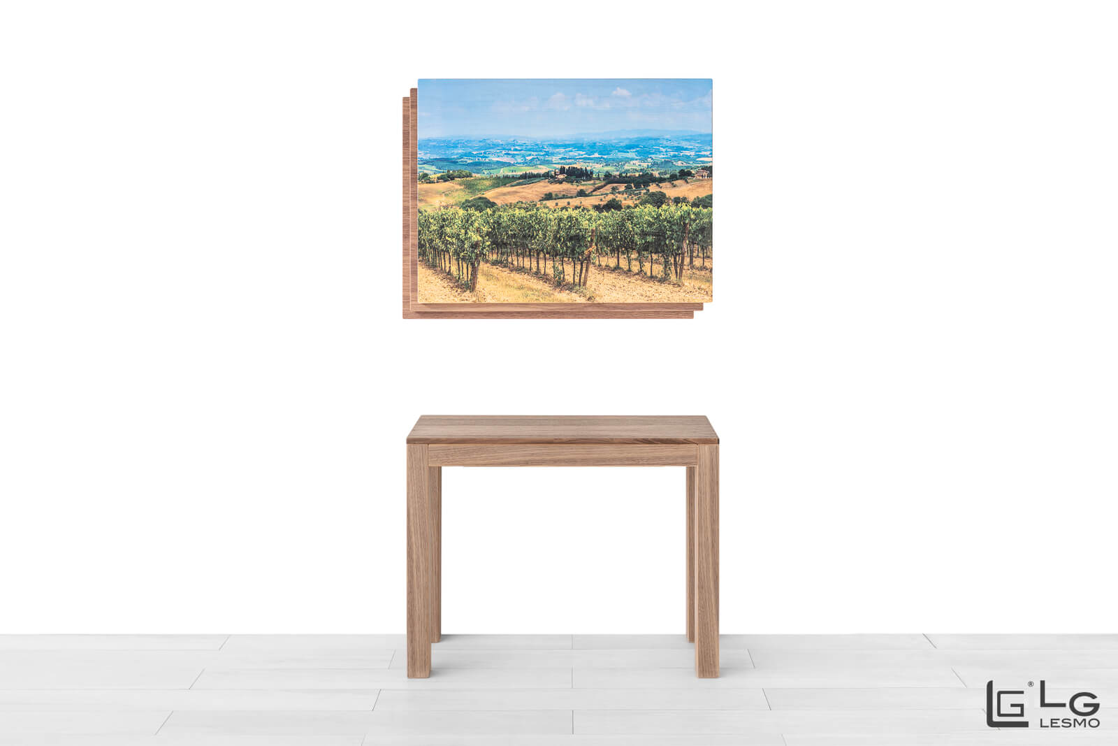 CONSOLLE ALLUNGABILE<br>Finitura: Noce Canaletto Naturale<br>fino a 12 posti