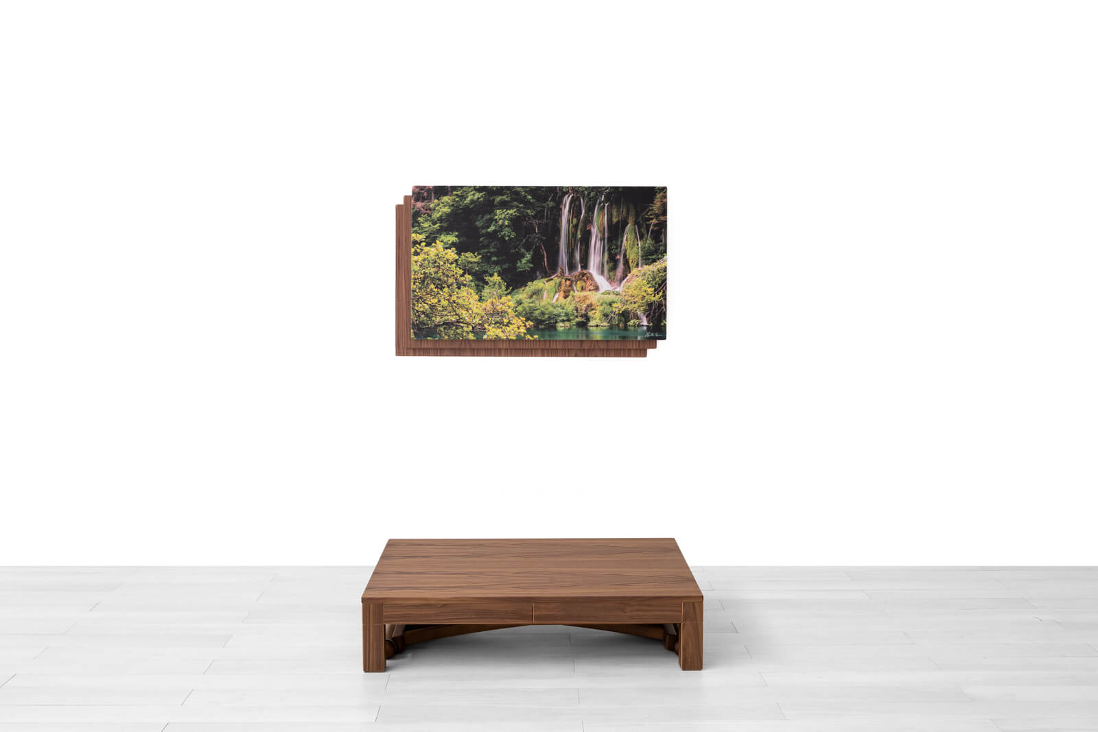 TRANSFORMABLE COFFEE TABLE<br>Finish: Canaletto Walnut<br>up to 12 seats