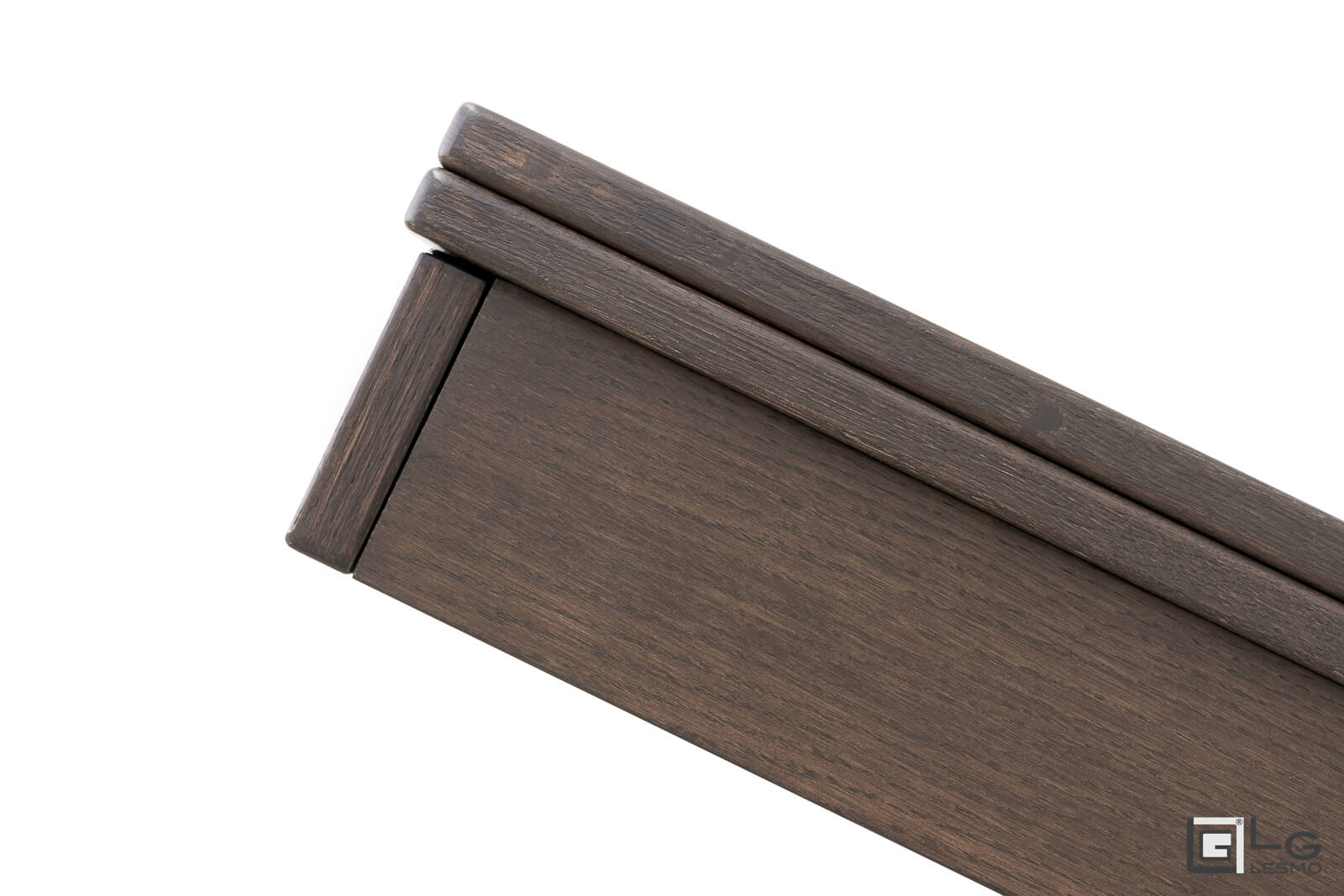 TRANSFORMABLE COFFEE TABLE<br>Finish: Tobacco Oak<br>up to 8 seats