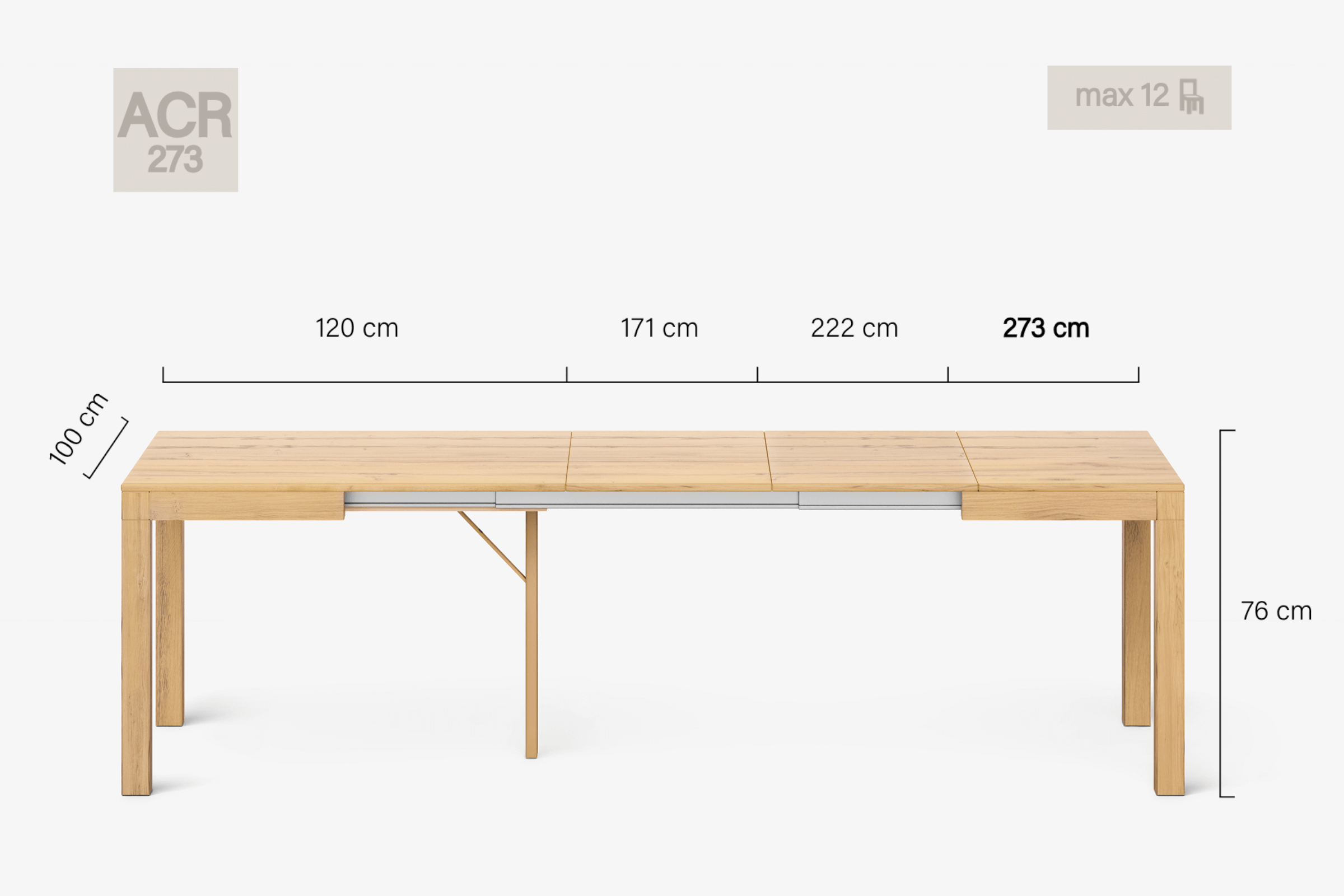 DONATELLO Extending dining table