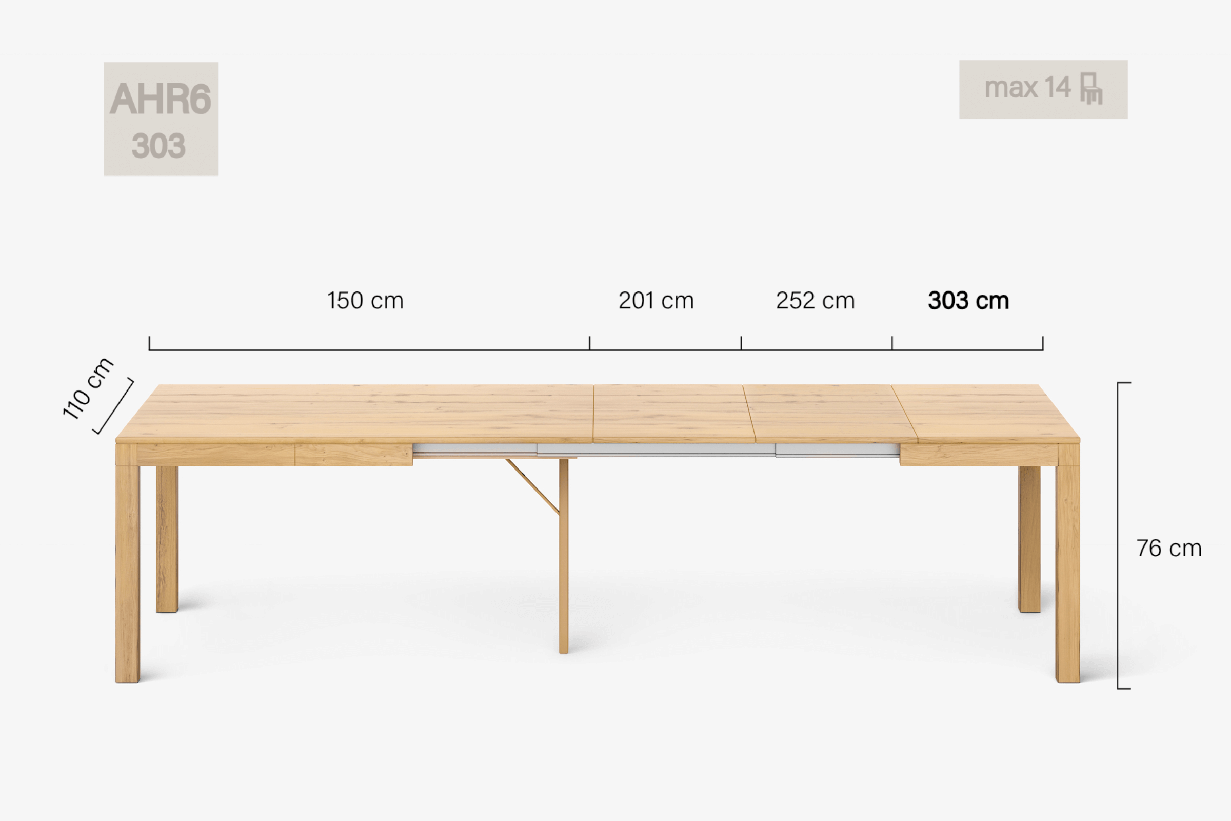 DONATELLO Extending dining table