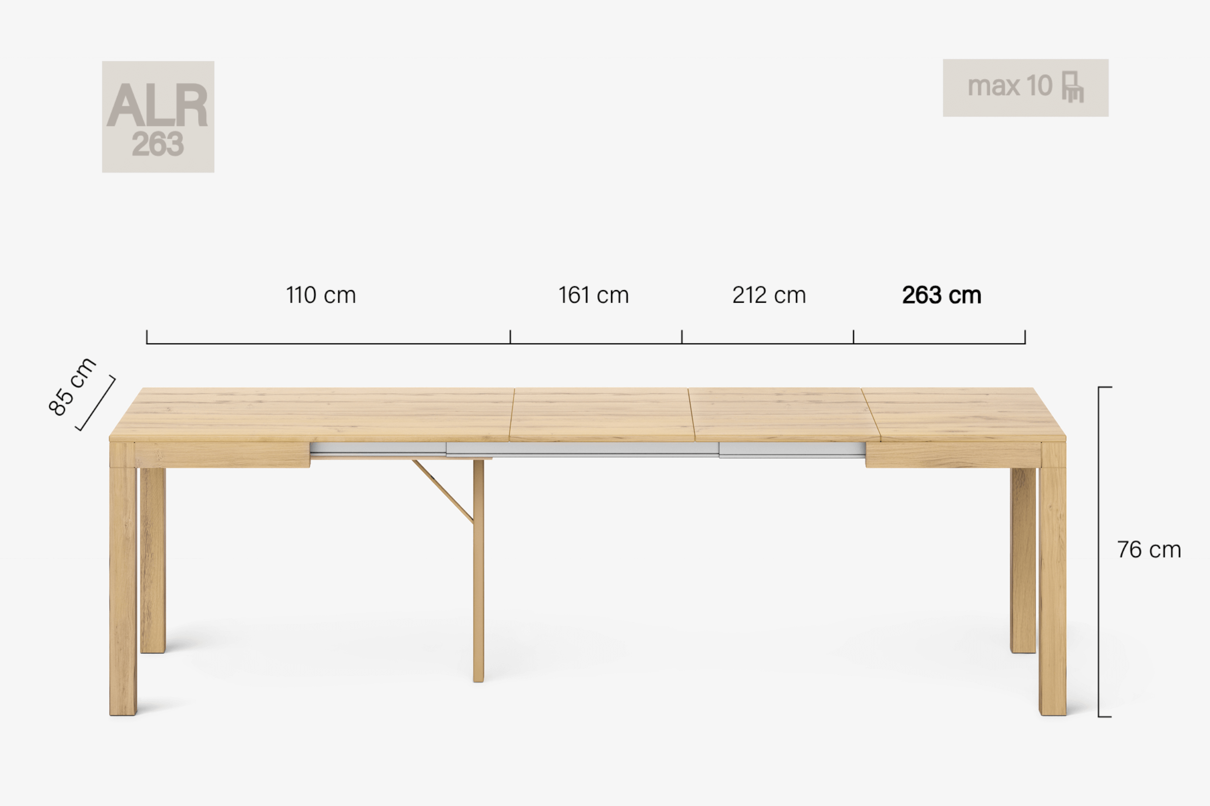 DONATELLO Extending dining table