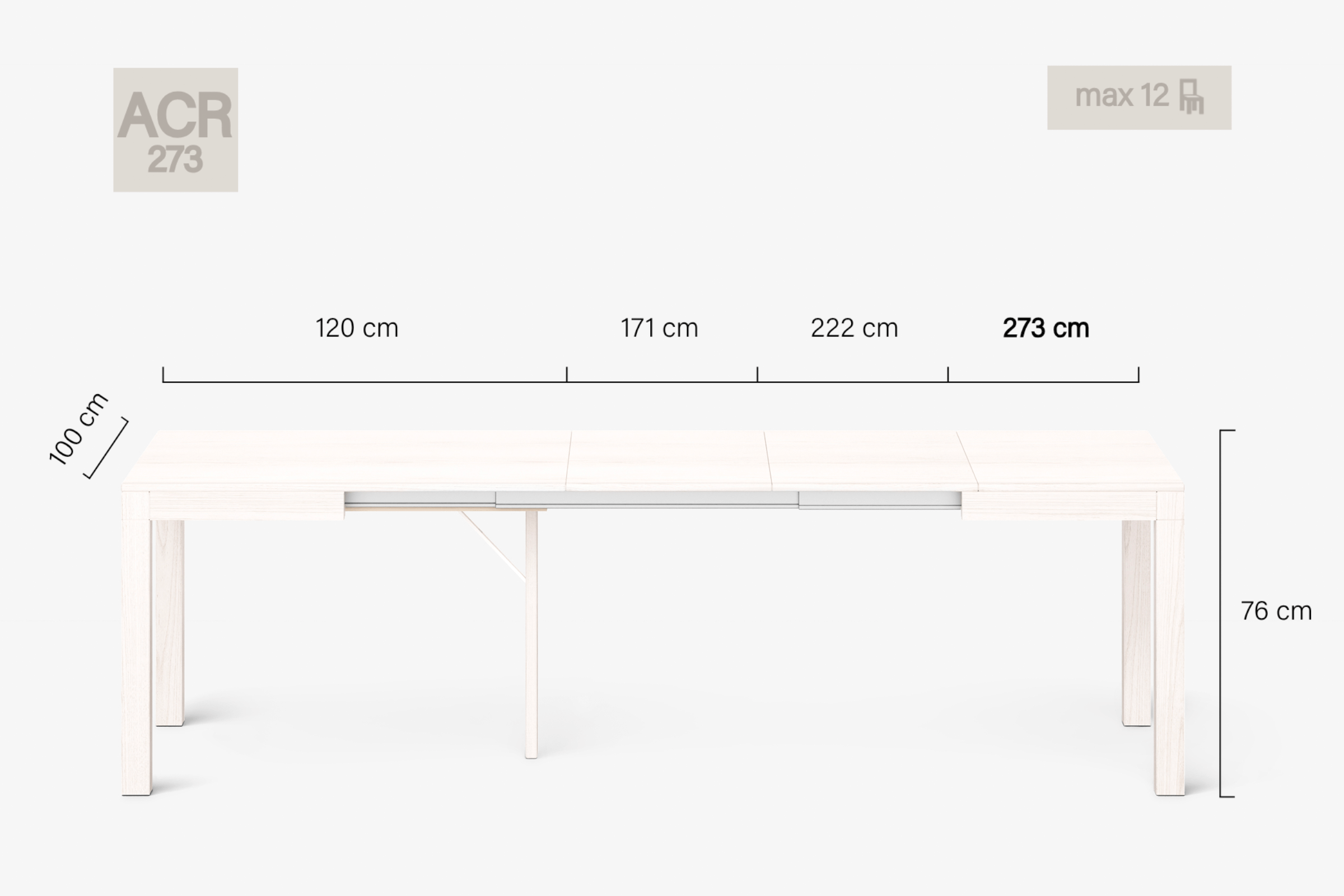 DONATELLO Extending dining table