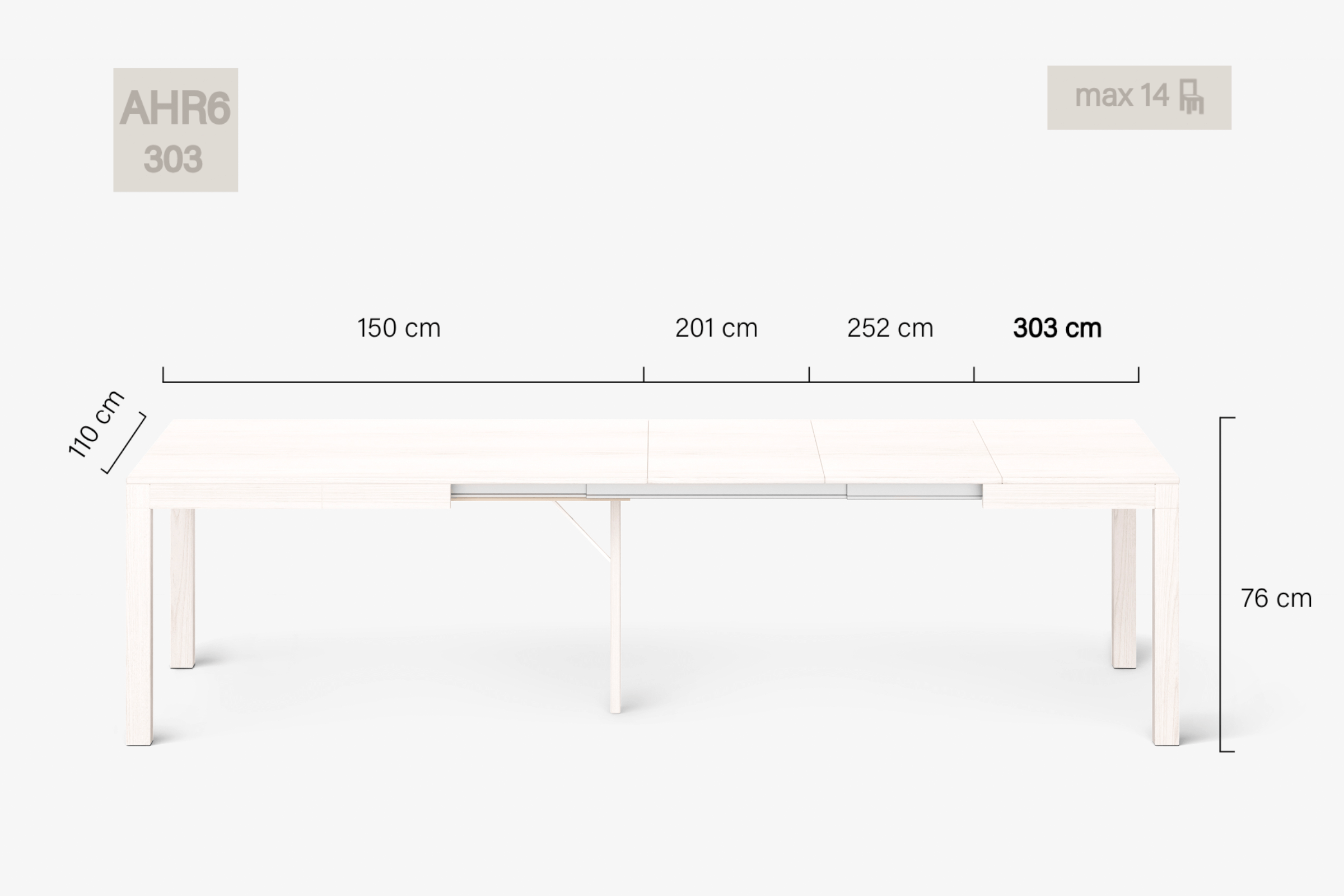 DONATELLO Extending dining table