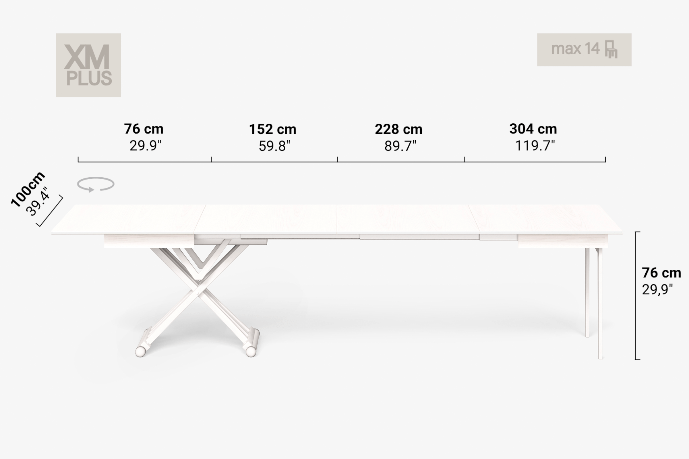 LEONARDO Extendable Coffee Table