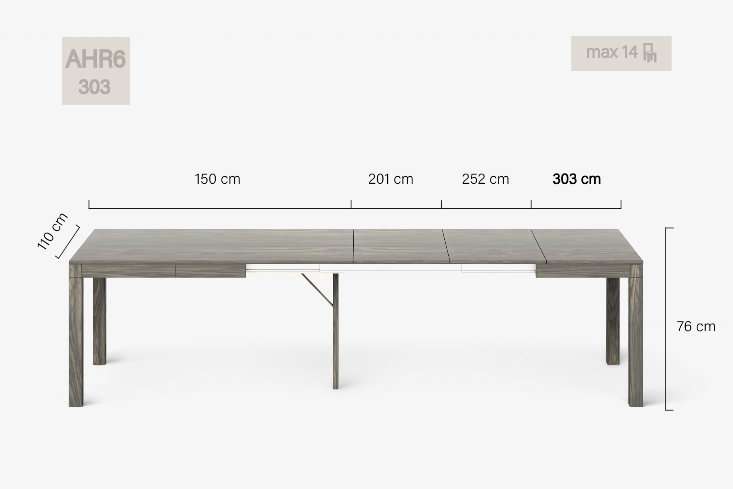DONATELLO Extending dining table