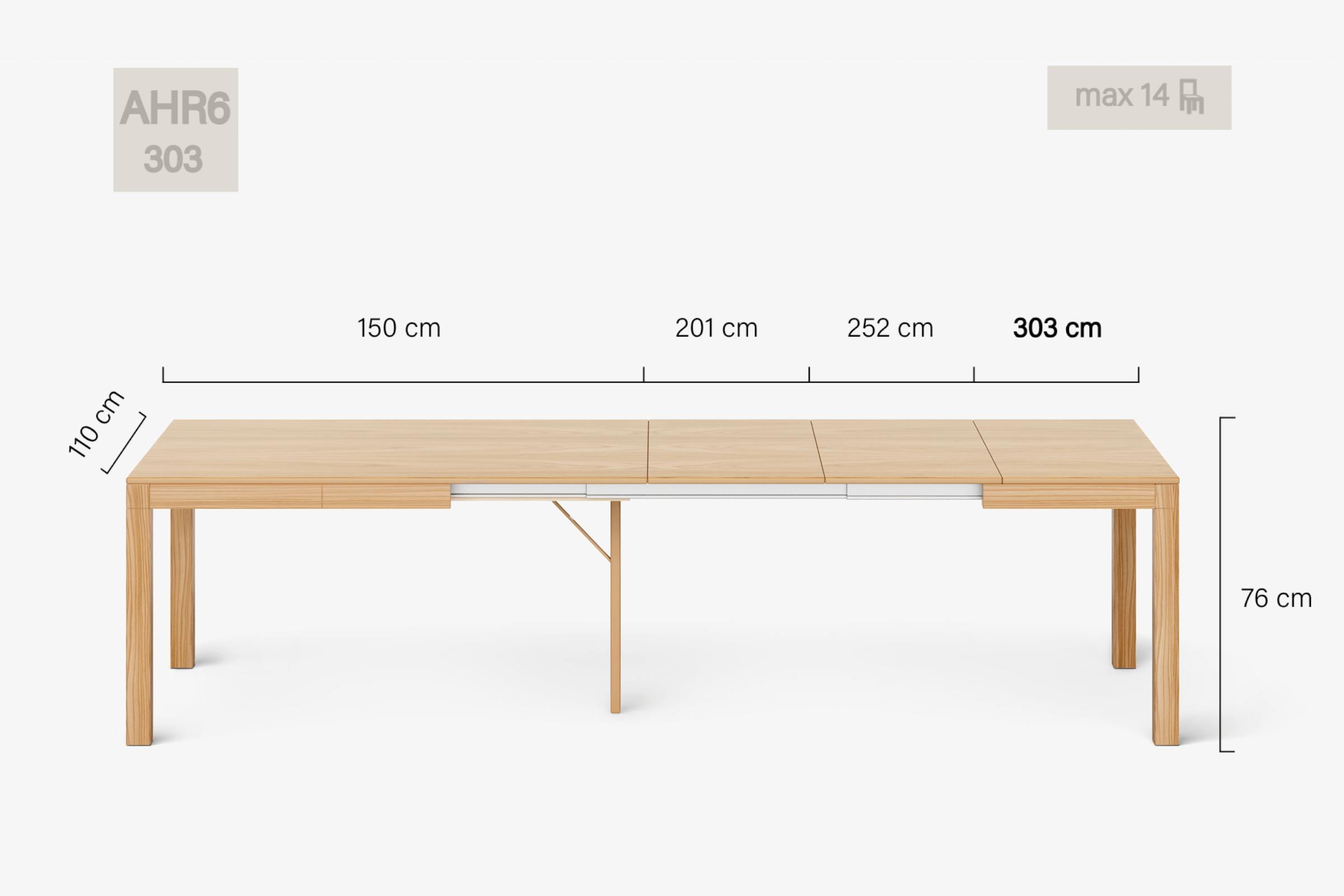 DONATELLO Extending dining table