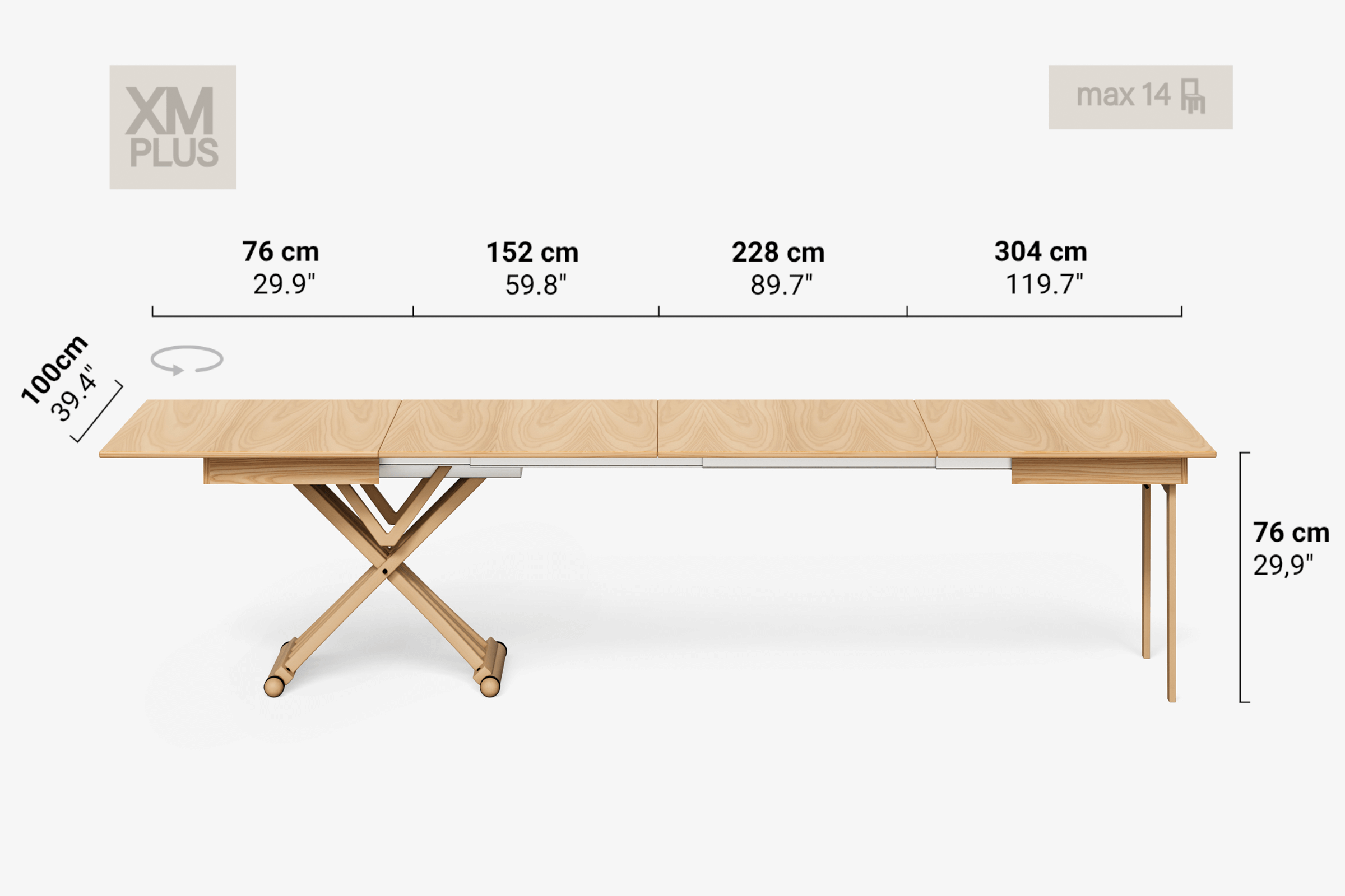 LEONARDO Extendable Coffee Table