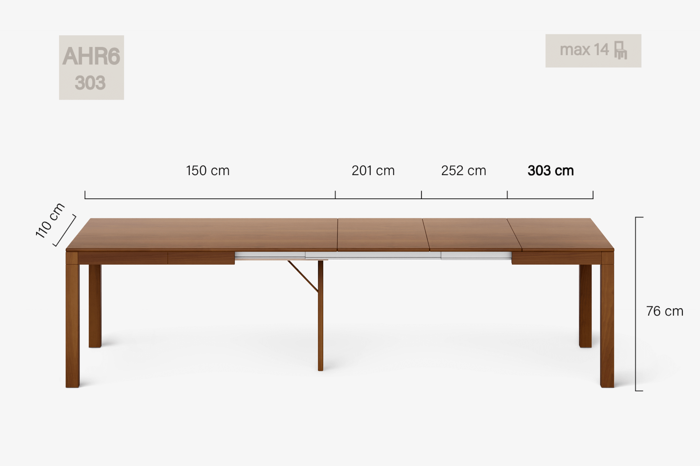 DONATELLO Extending dining table