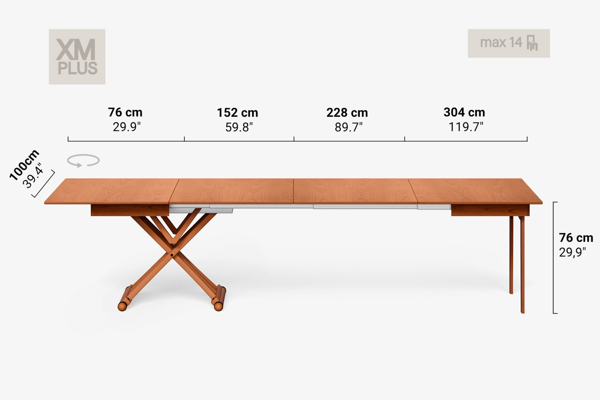 LEONARDO Extendable Coffee Table