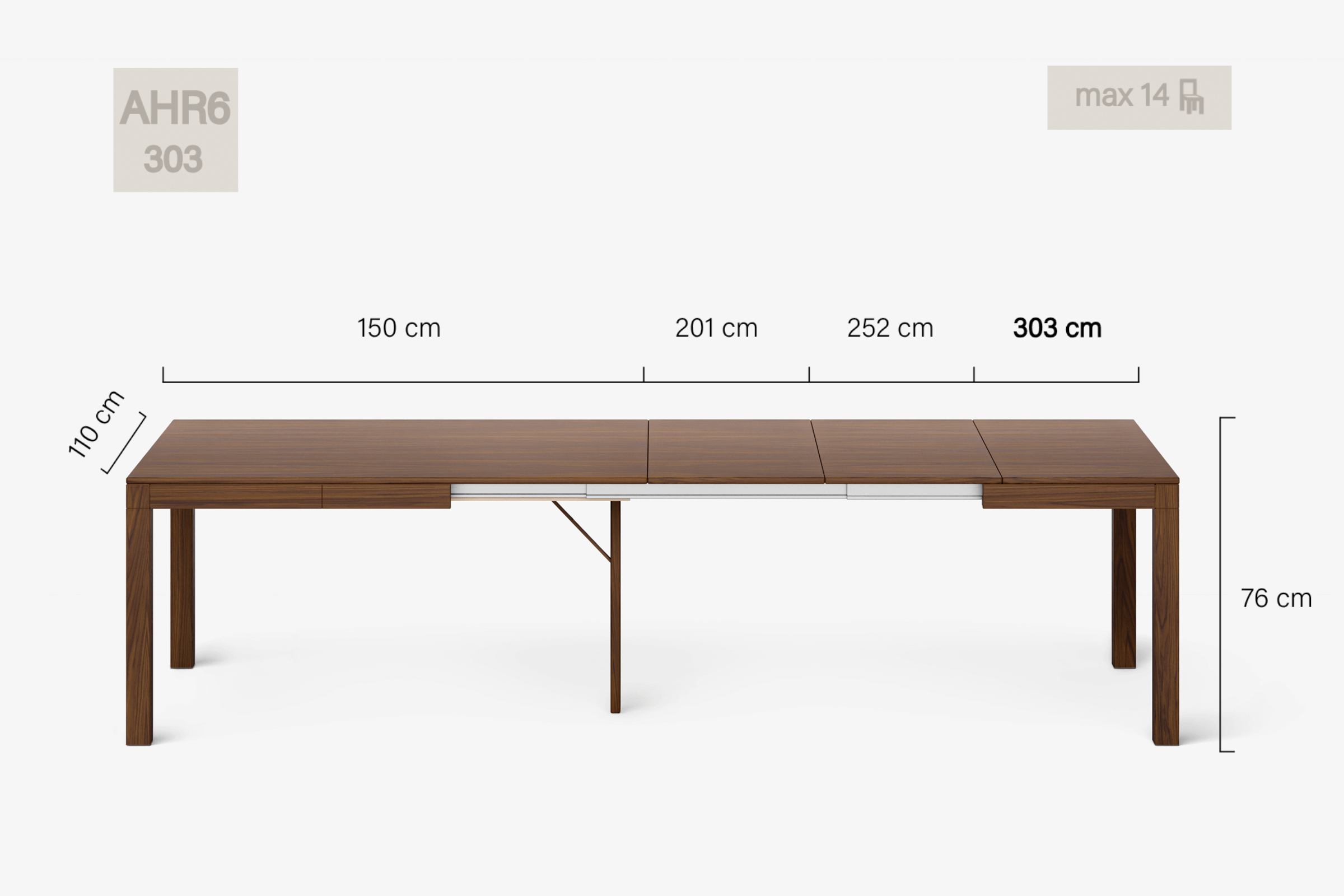 DONATELLO Extending dining table