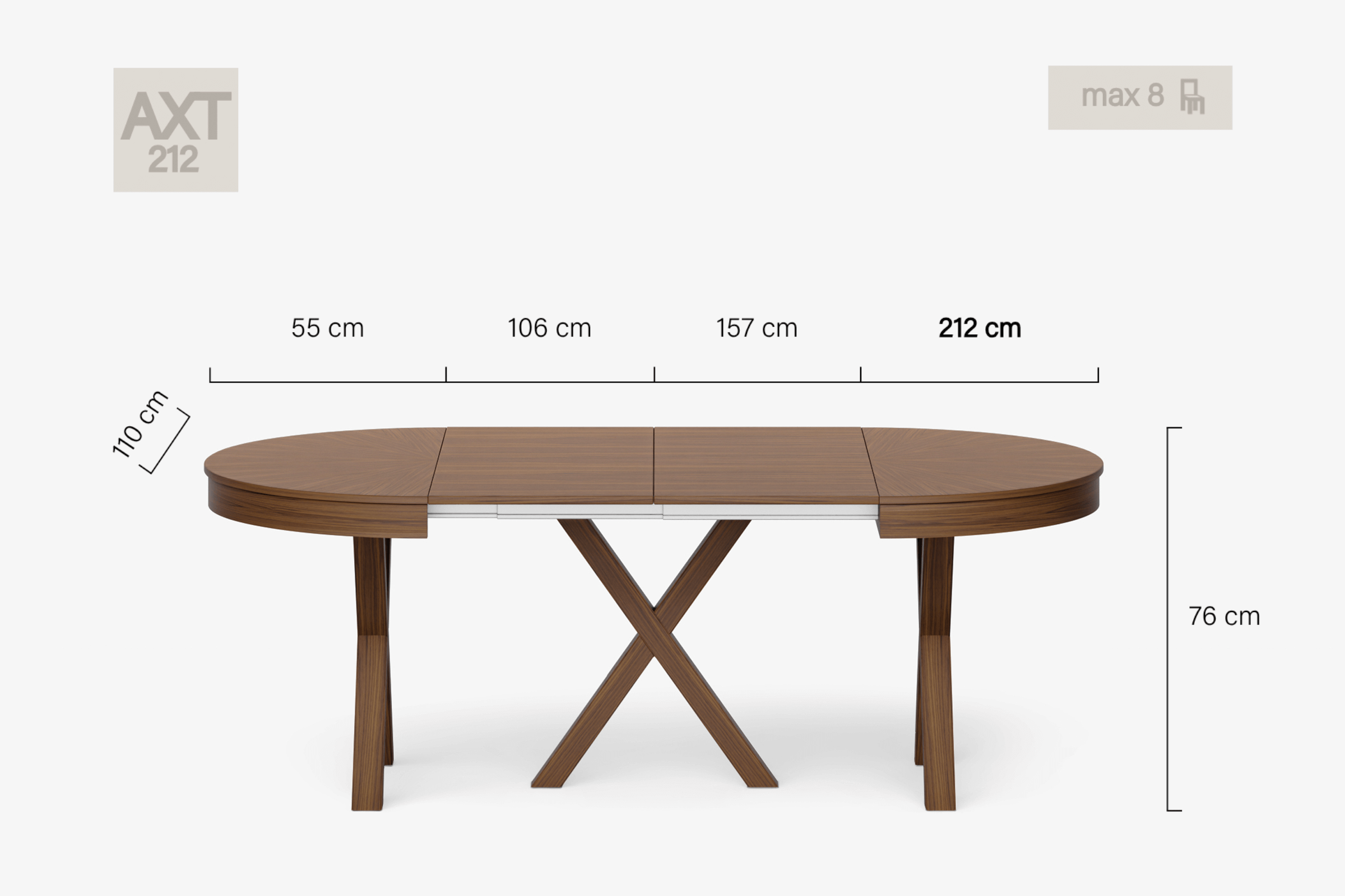 MICHELANGELO Round dining table