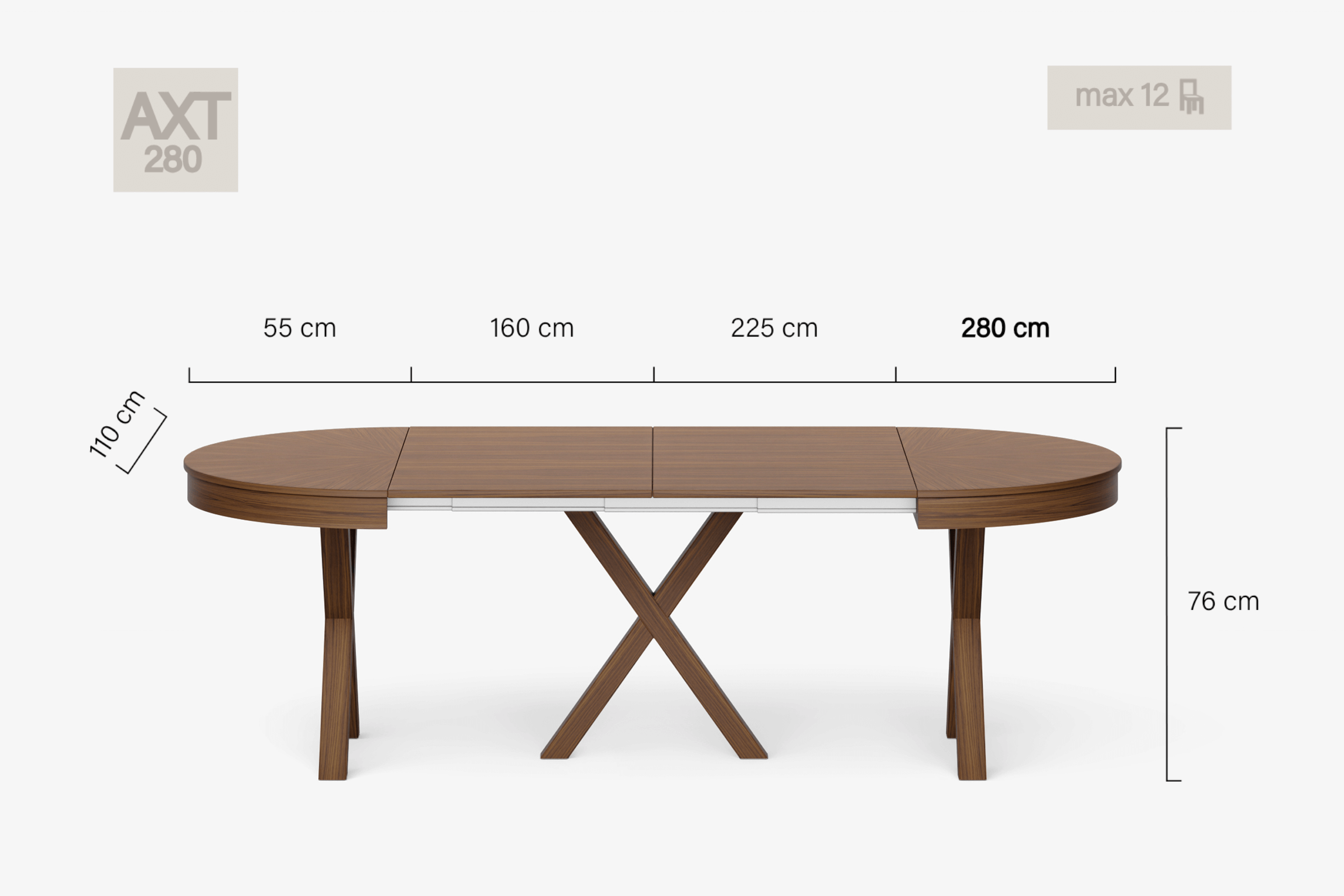 MICHELANGELO Round dining table