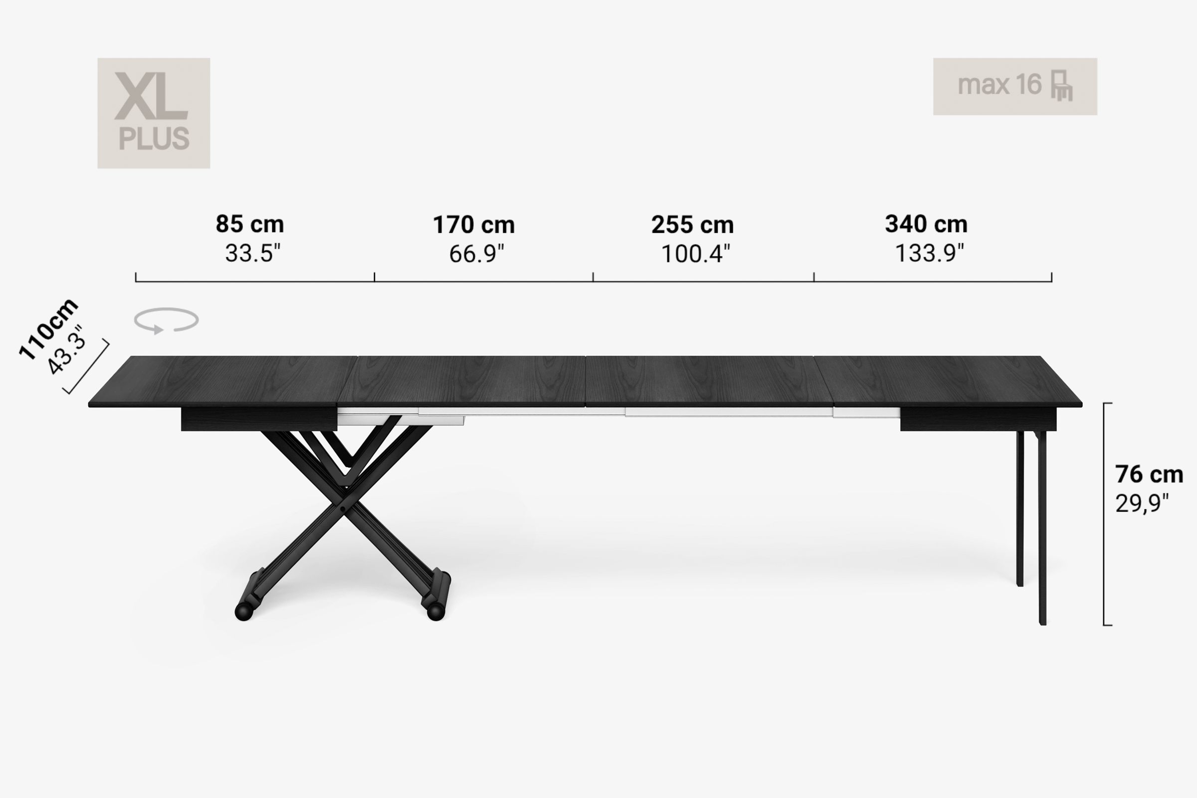 LEONARDO Extendable Coffee Table